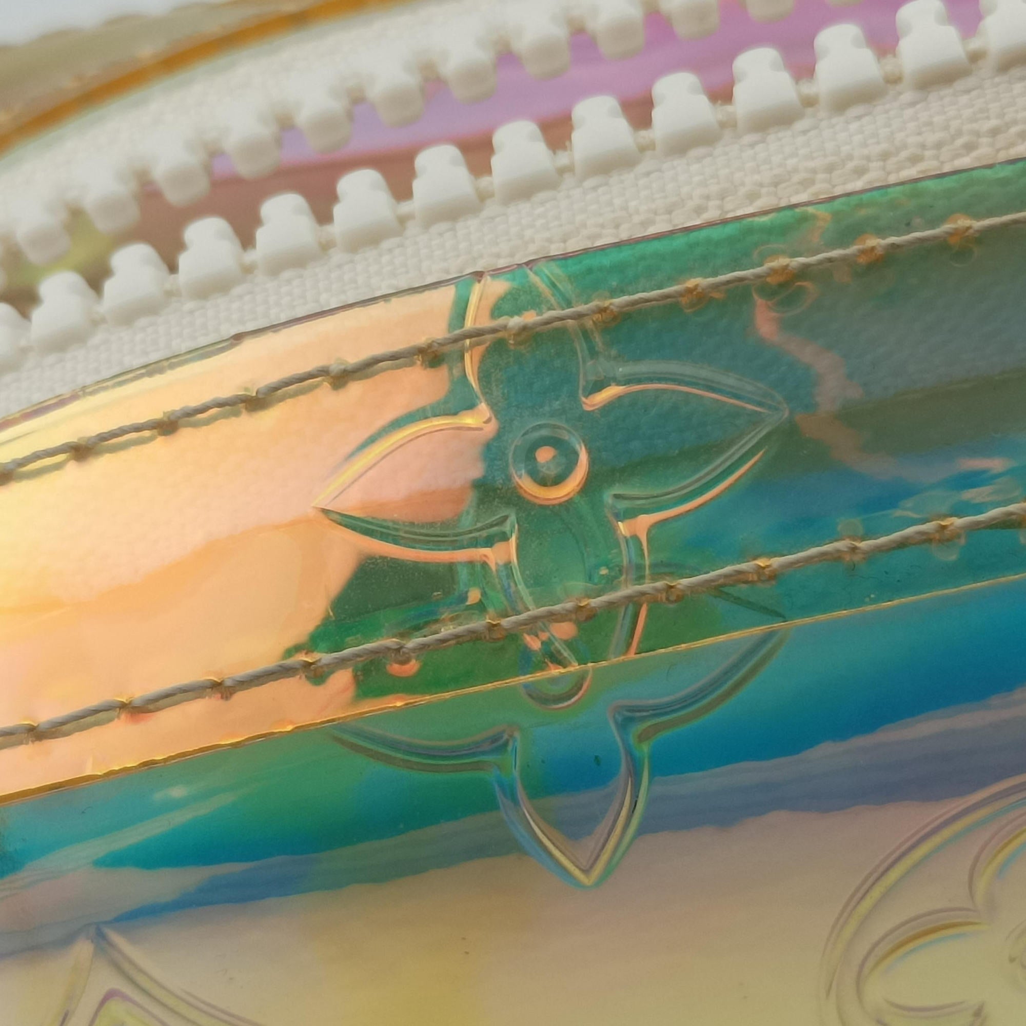 Pre-owned Louis Vuitton Pochette Volga prism pvc vinyl M55261 clutchbag | stylenewstar