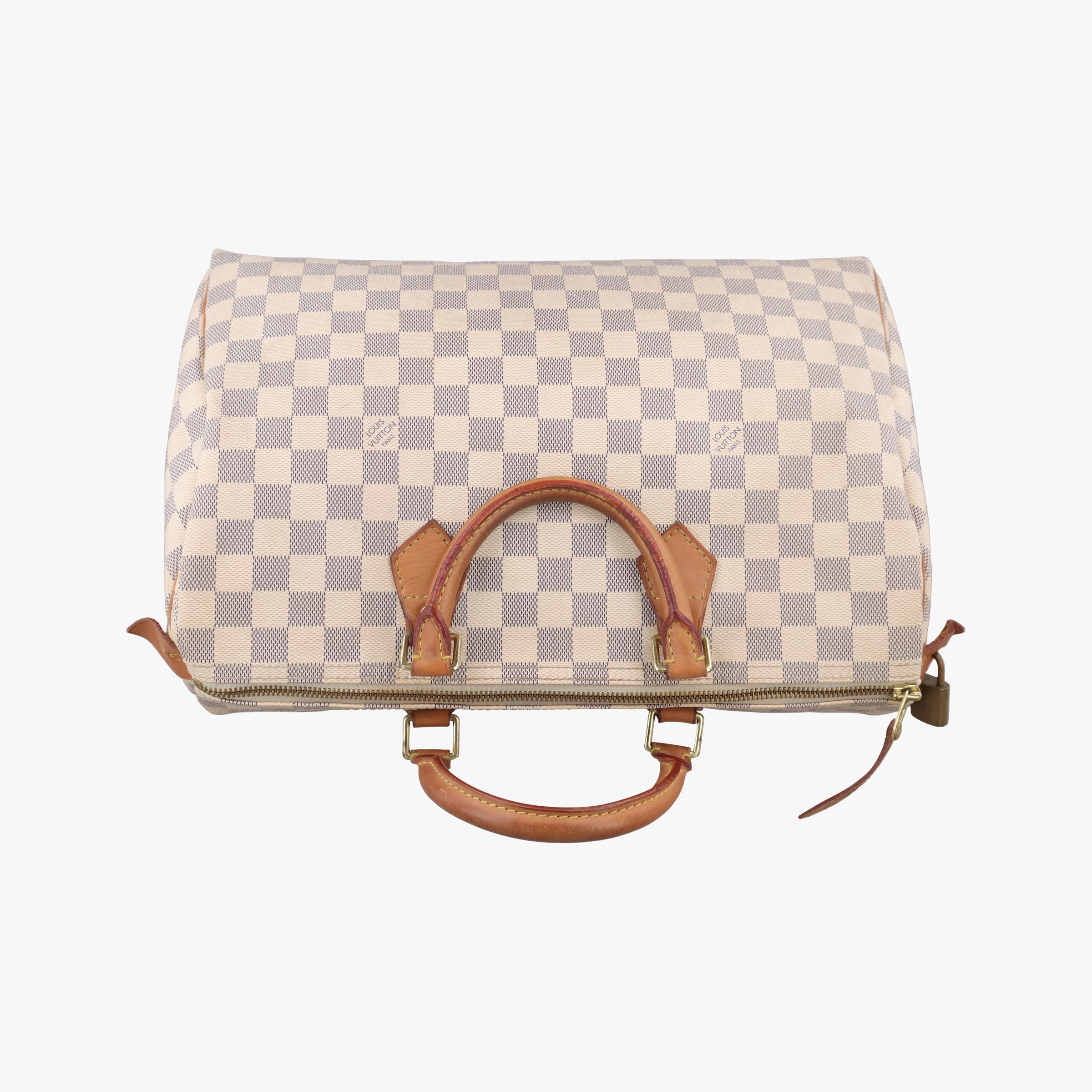 Pre-owned Louis Vuitton Speedy 35 Azur Damier Canvas N41535 handbag | stylenewstar