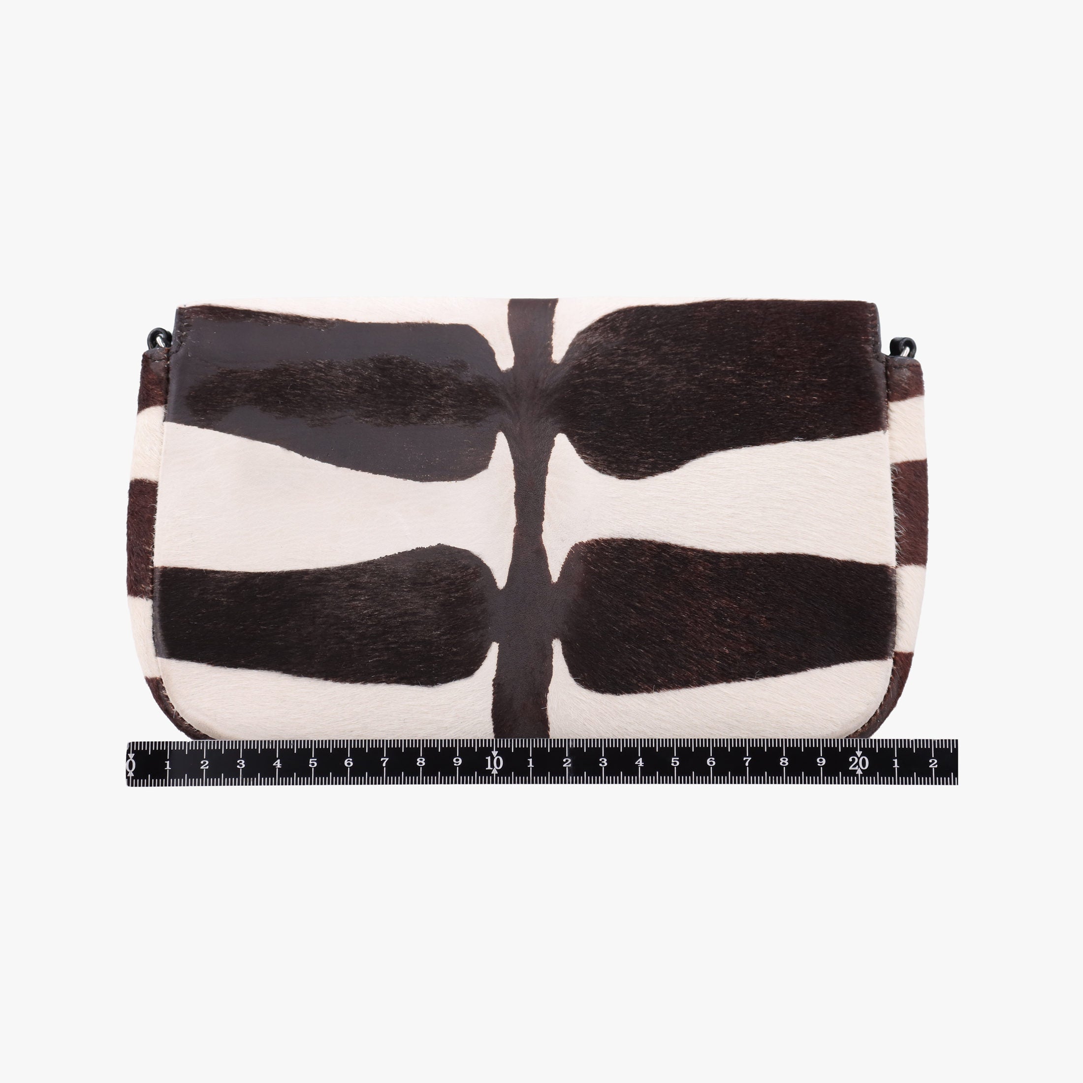 Pre-owned Christian Dior Promenade Zebra Print Pony  shoulderbag | stylenewstar
