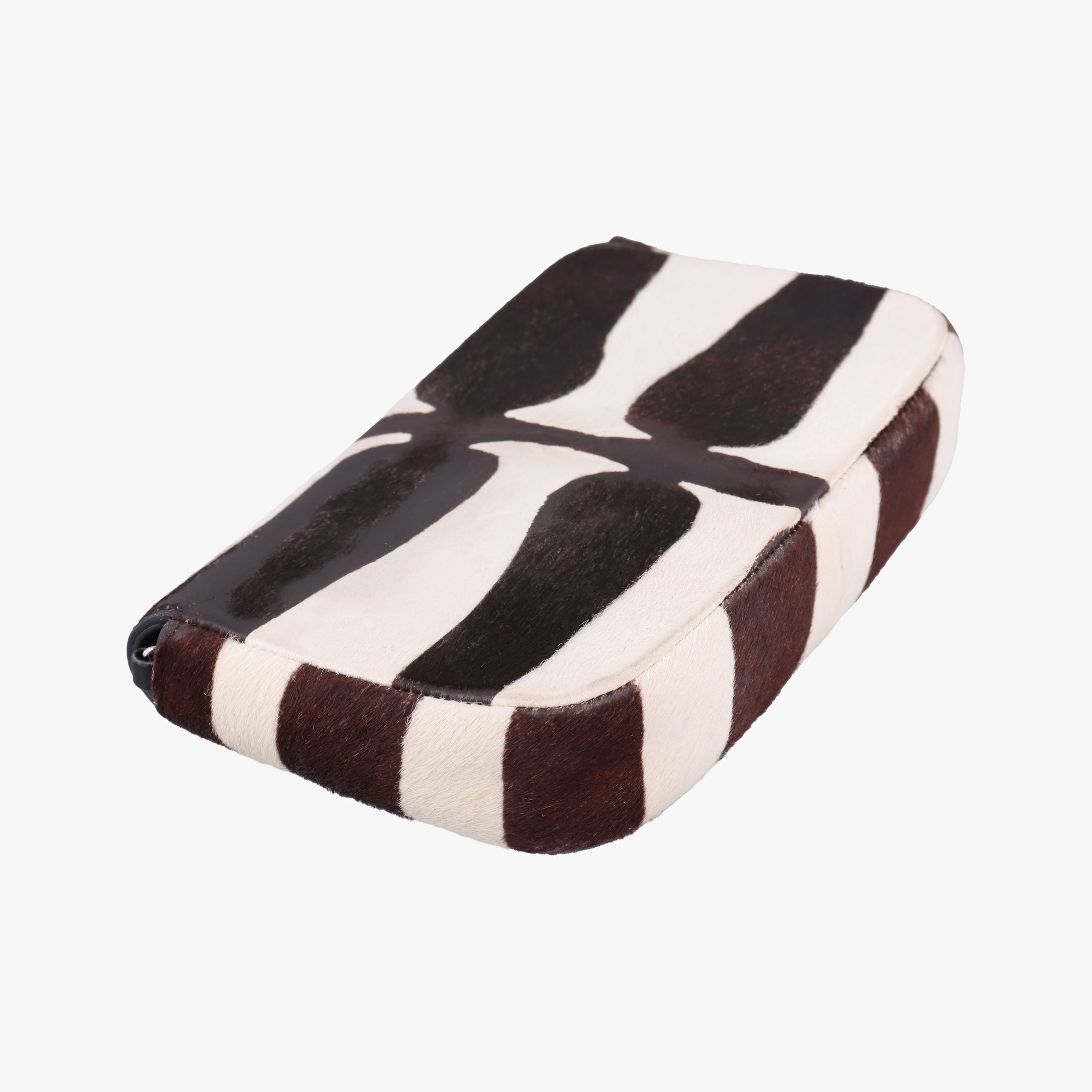 Pre-owned Christian Dior Promenade Zebra Print Pony  shoulderbag | stylenewstar