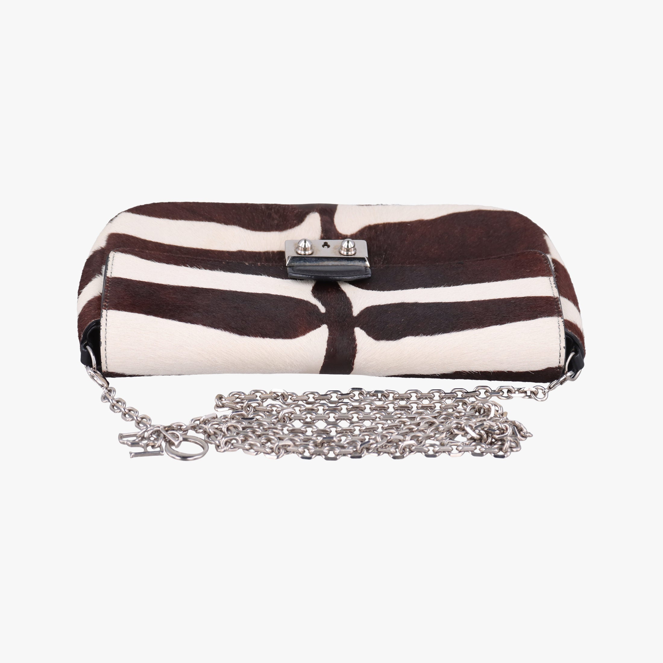 Pre-owned Christian Dior Promenade Zebra Print Pony  shoulderbag | stylenewstar