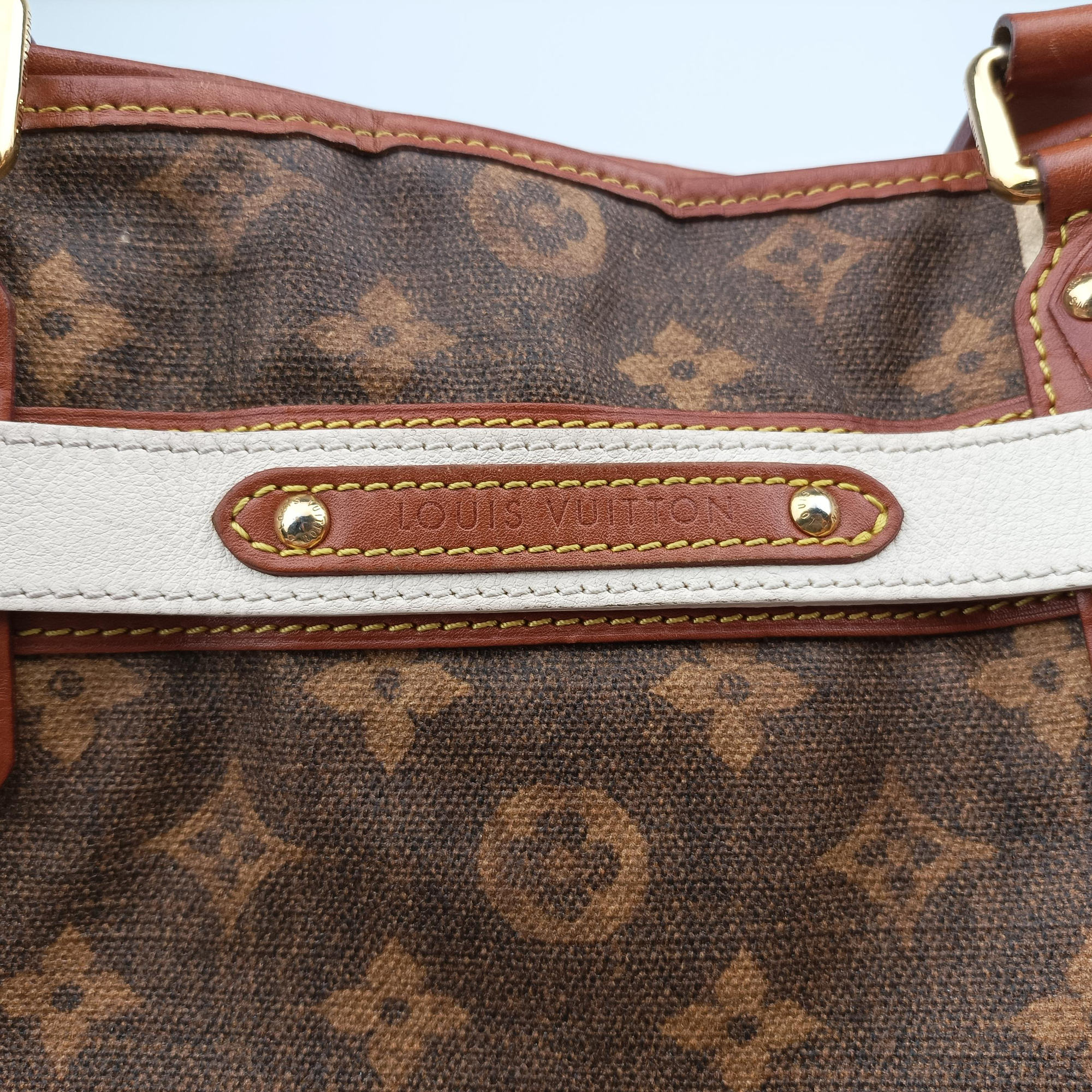Secondhand Louis Vuitton Monogram Tisse Sac Rayeur PM multicolor Monogram Tisse Canvas M56386 shoulderbag | stylenewstar