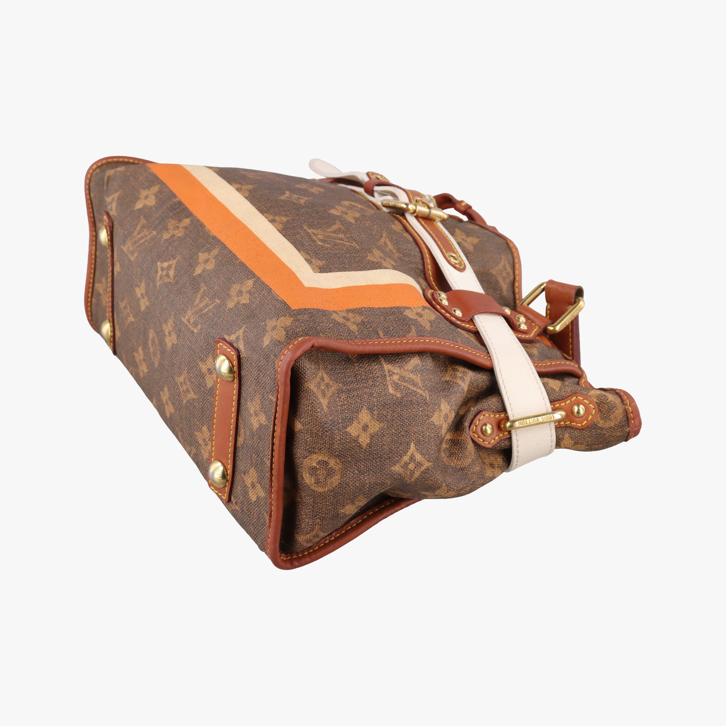 Secondhand Louis Vuitton Monogram Tisse Sac Rayeur PM multicolor Monogram Tisse Canvas M56386 shoulderbag | stylenewstar