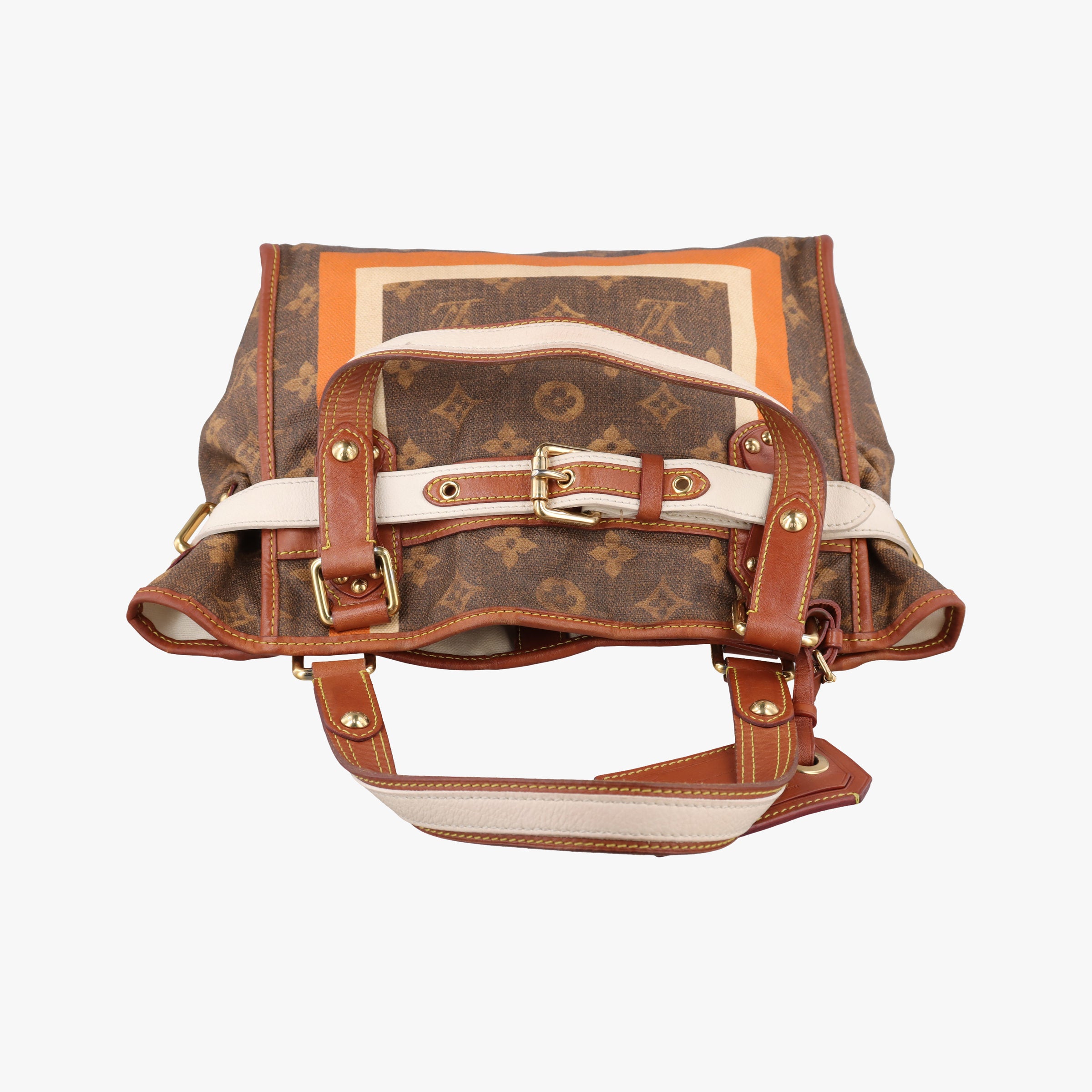 Secondhand Louis Vuitton Monogram Tisse Sac Rayeur PM multicolor Monogram Tisse Canvas M56386 shoulderbag | stylenewstar