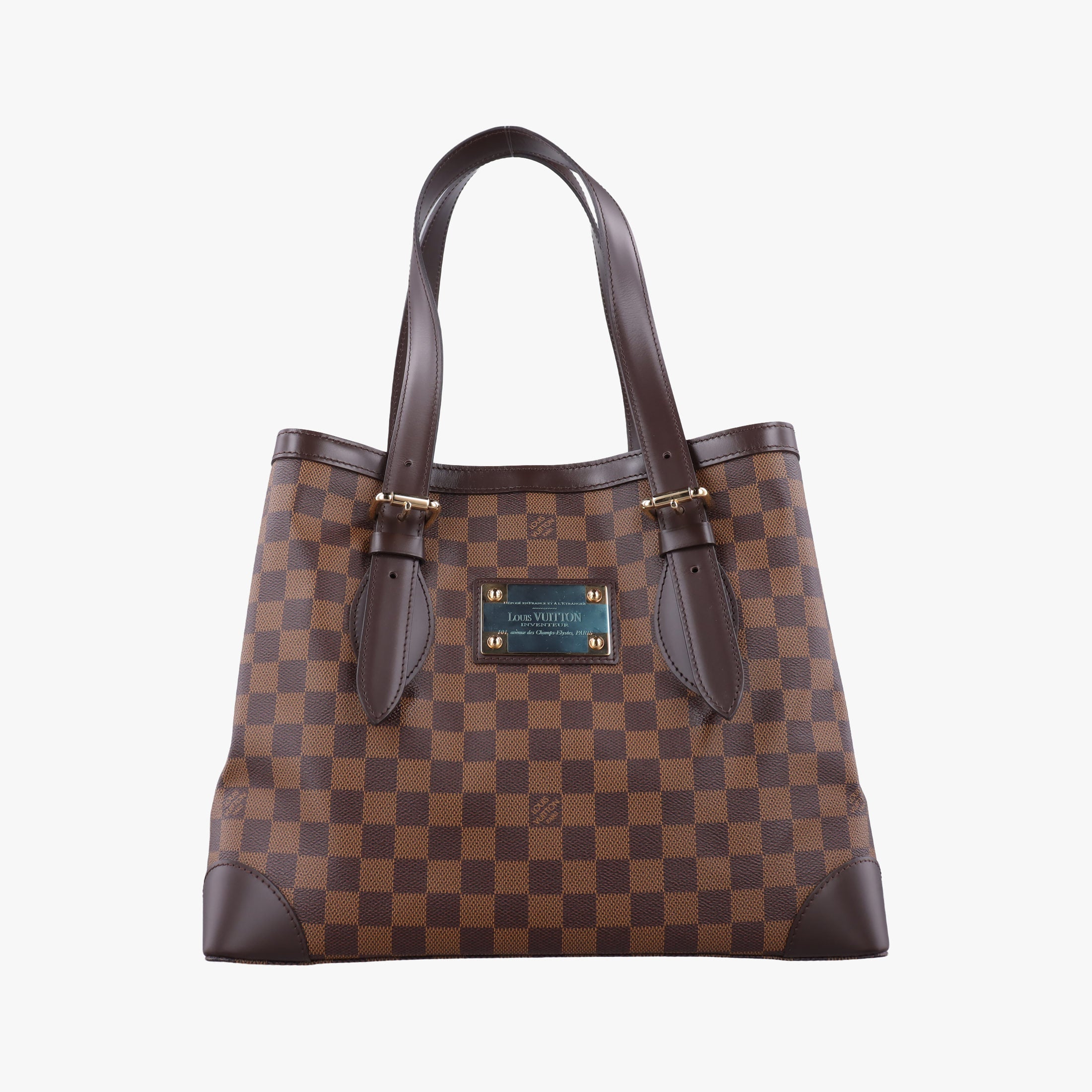Pre-owned Louis Vuitton HAMPSTEAD MM EBENE Damier Canvas N51204 shoulderbag | stylenewstar