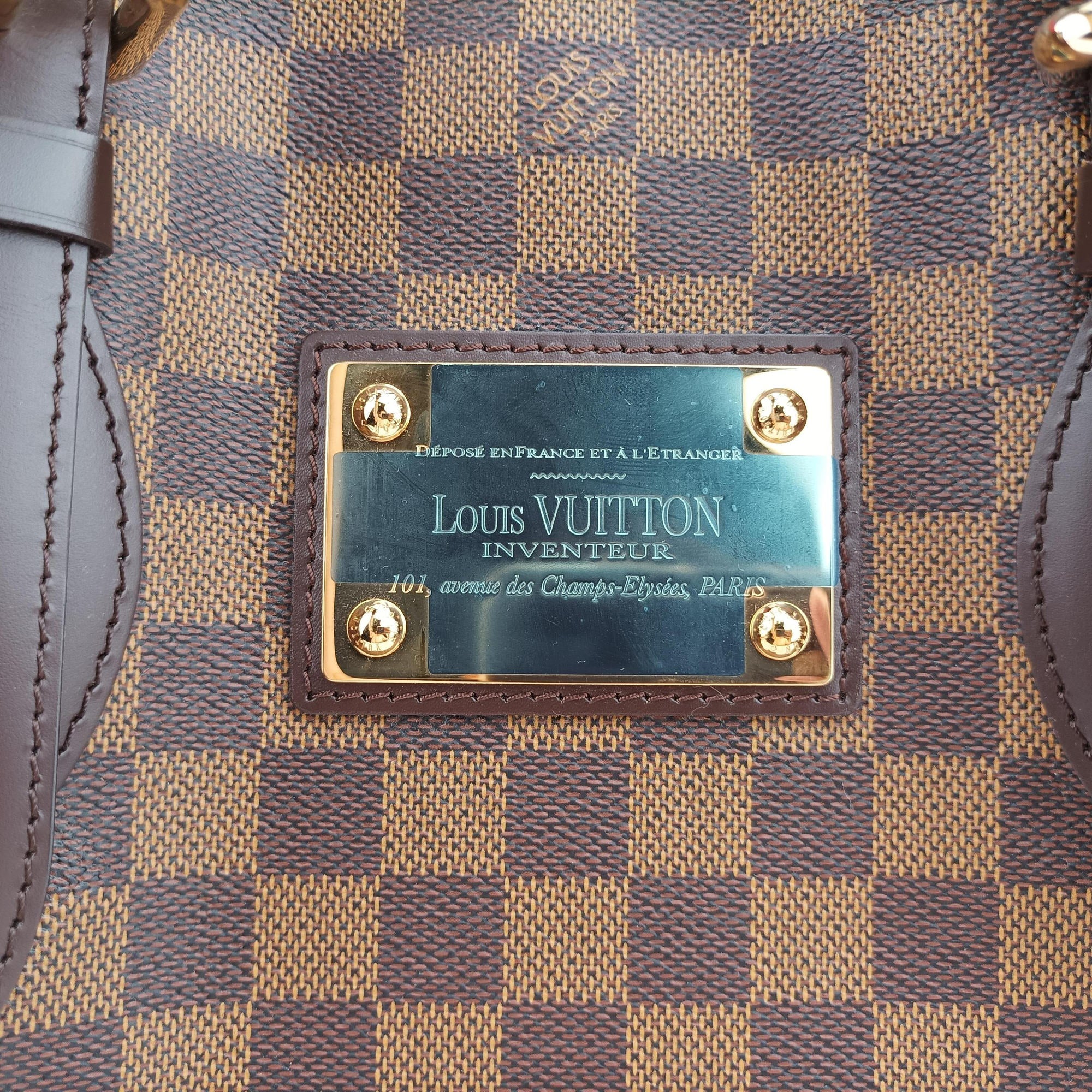 Pre-owned Louis Vuitton HAMPSTEAD MM EBENE Damier Canvas N51204 shoulderbag | stylenewstar