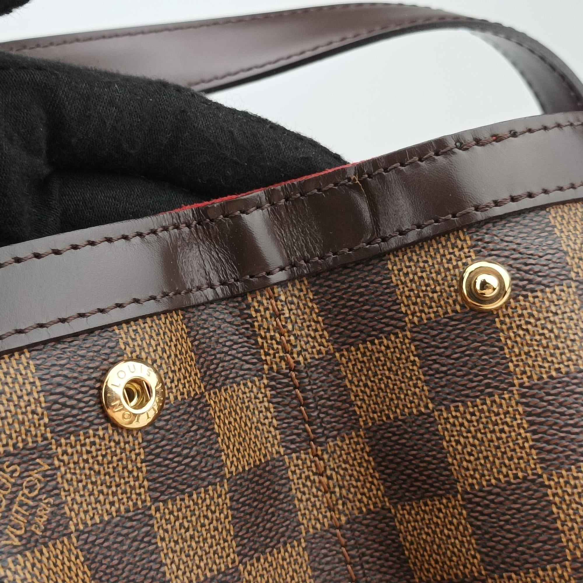 Pre-owned Louis Vuitton HAMPSTEAD MM EBENE Damier Canvas N51204 shoulderbag | stylenewstar