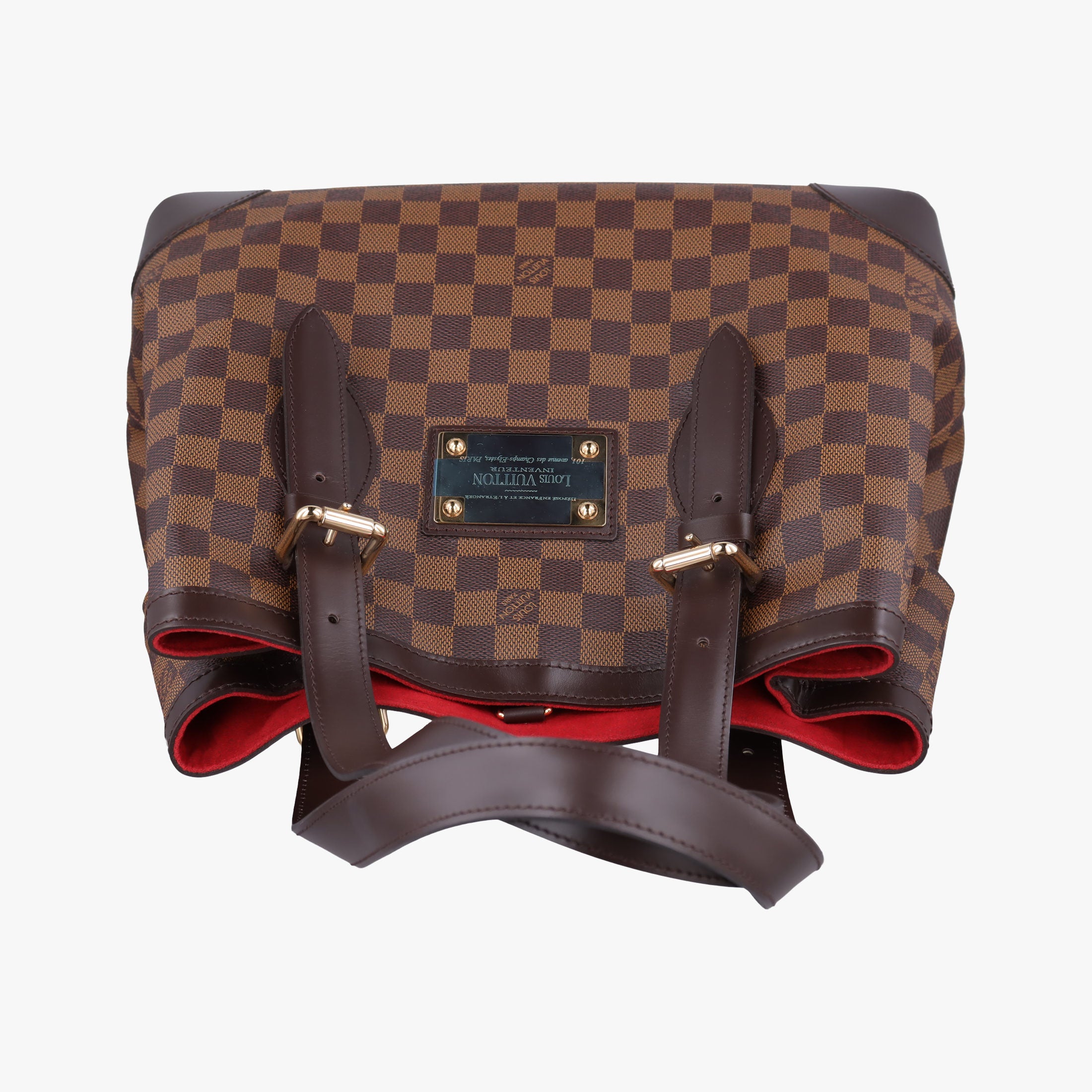 Pre-owned Louis Vuitton HAMPSTEAD MM EBENE Damier Canvas N51204 shoulderbag | stylenewstar