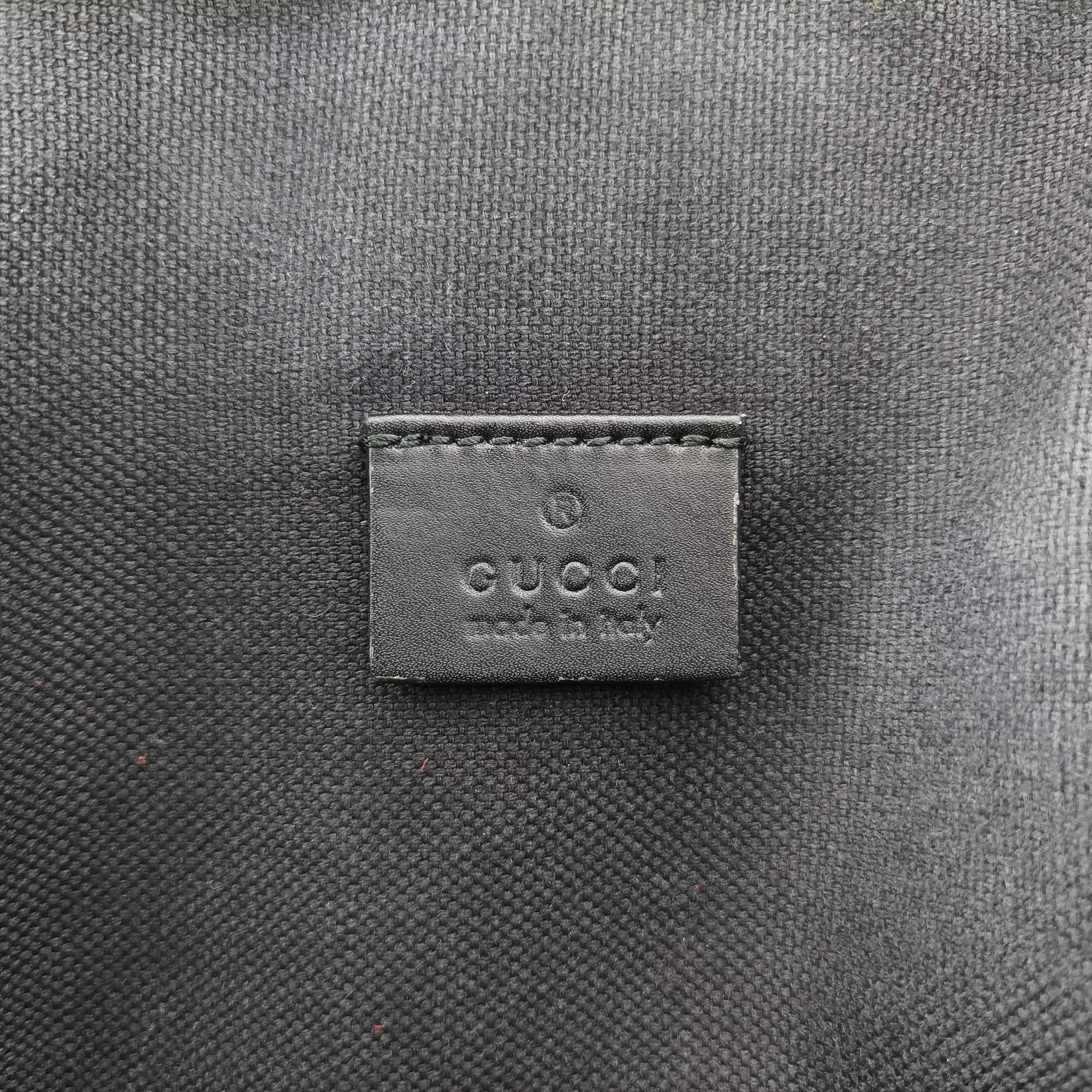 Pre-owned Gucci GG Supreme Navy x Black PVC coated canvas 478325 bum bag/waist bag | stylenewstar
