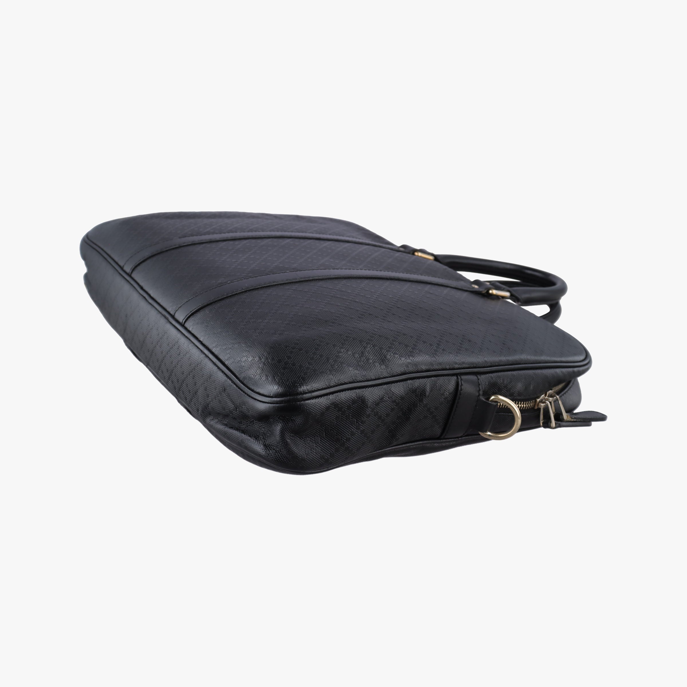 Pre-owned Gucci Diamante Black Leather 208463 handbag | stylenewstar