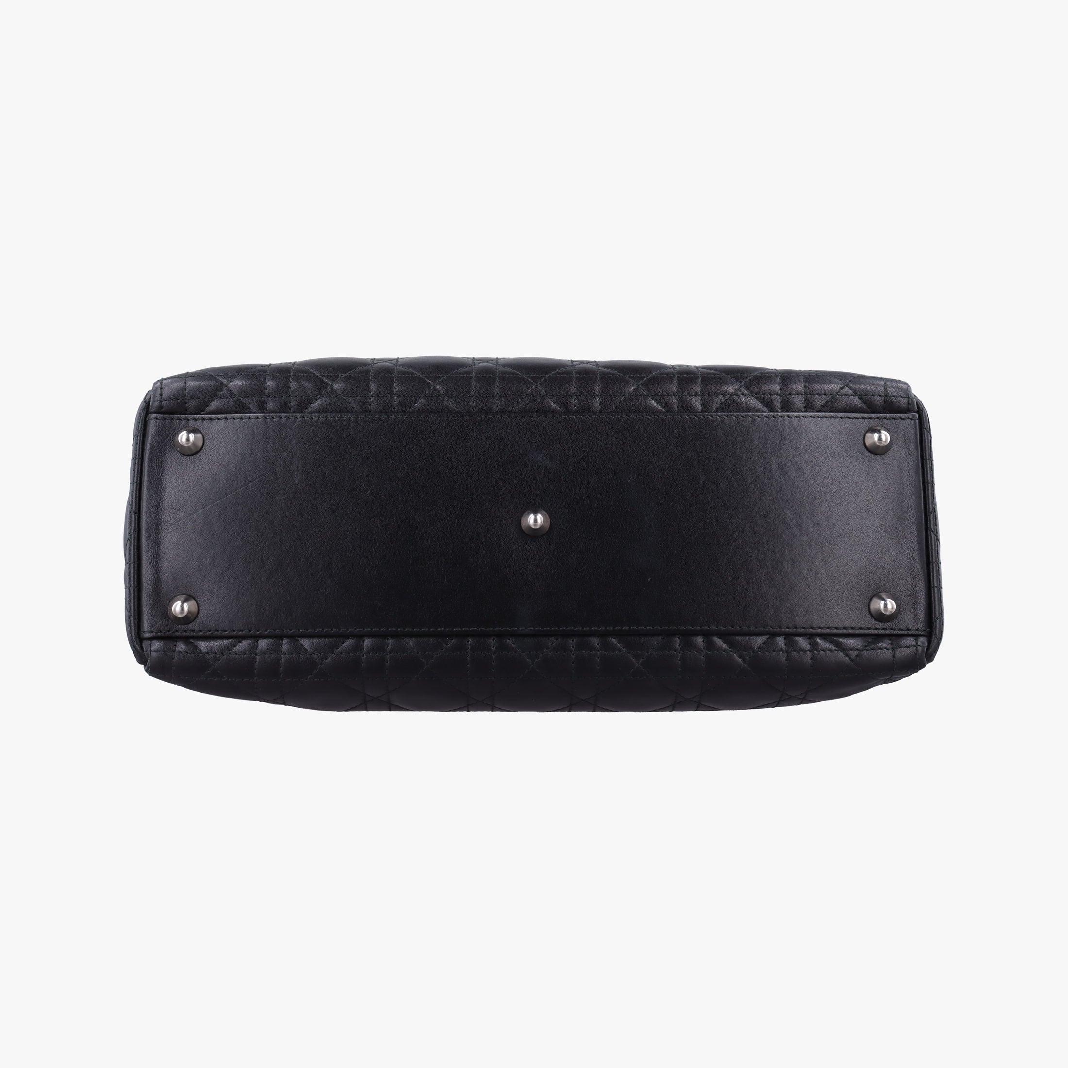 Pre-owned Christian Dior Lady Dior Black lambskin  shoulderbag | stylenewstar
