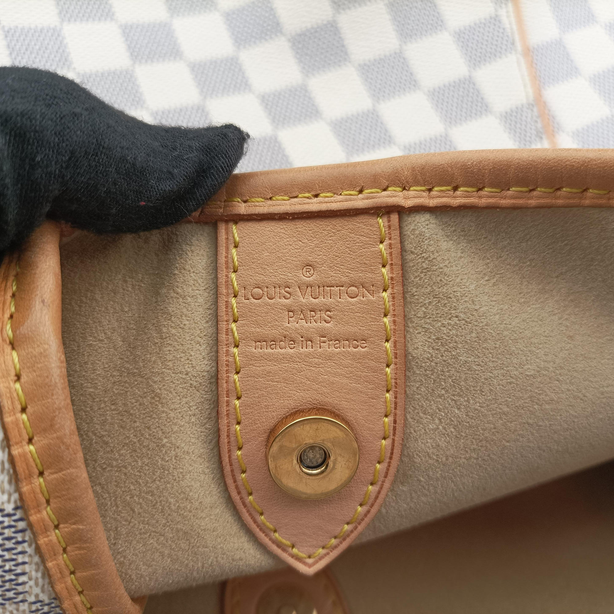 Pre-owned Louis Vuitton GALLIERA GM AZUR Damier Canvas N55216 shoulderbag | stylenewstar
