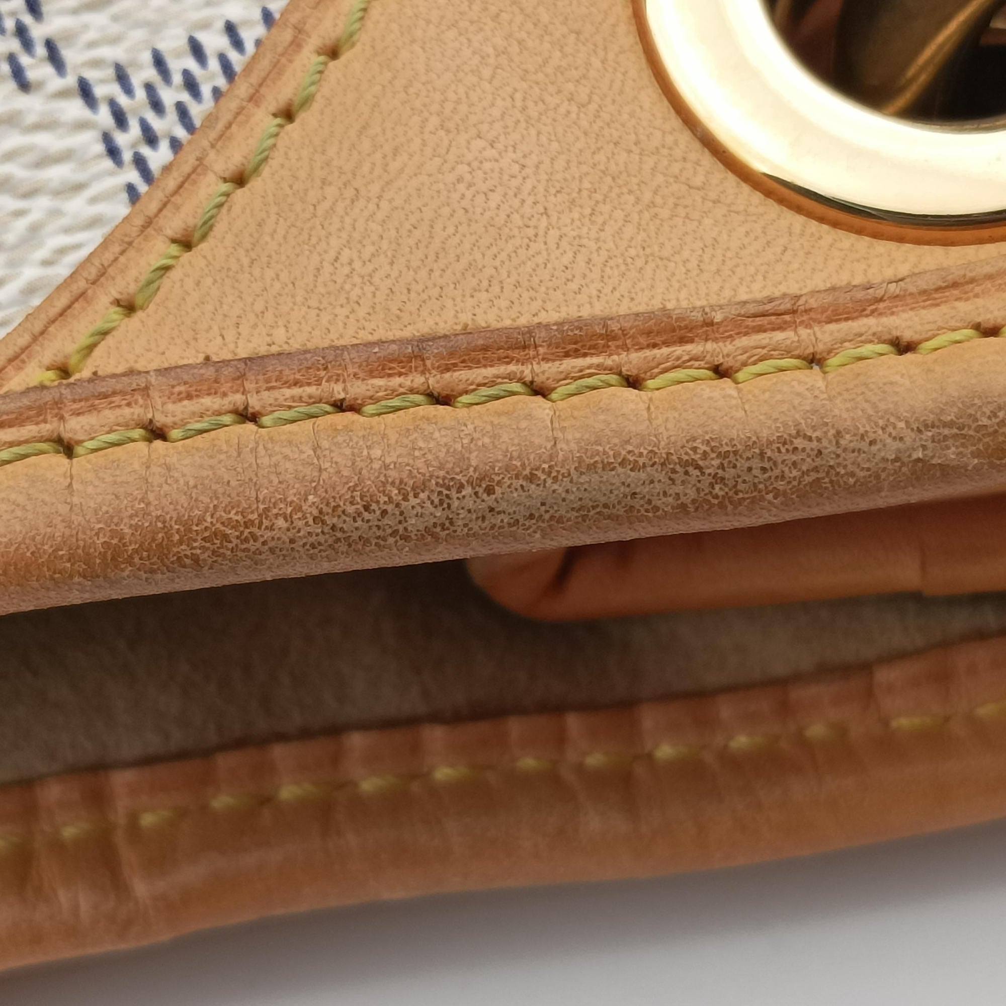 Pre-owned Louis Vuitton GALLIERA GM AZUR Damier Canvas N55216 shoulderbag | stylenewstar