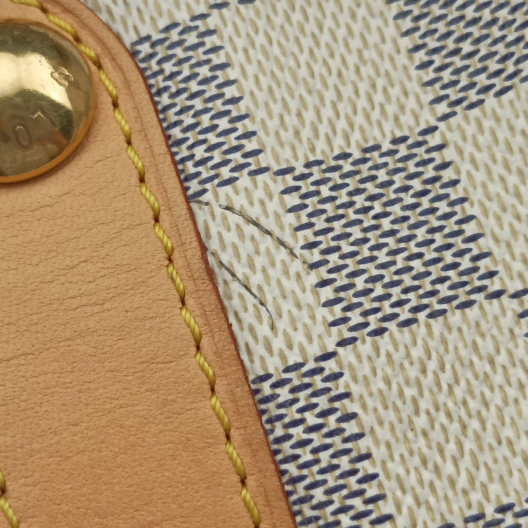 Pre-owned Louis Vuitton GALLIERA GM AZUR Damier Canvas N55216 shoulderbag | stylenewstar