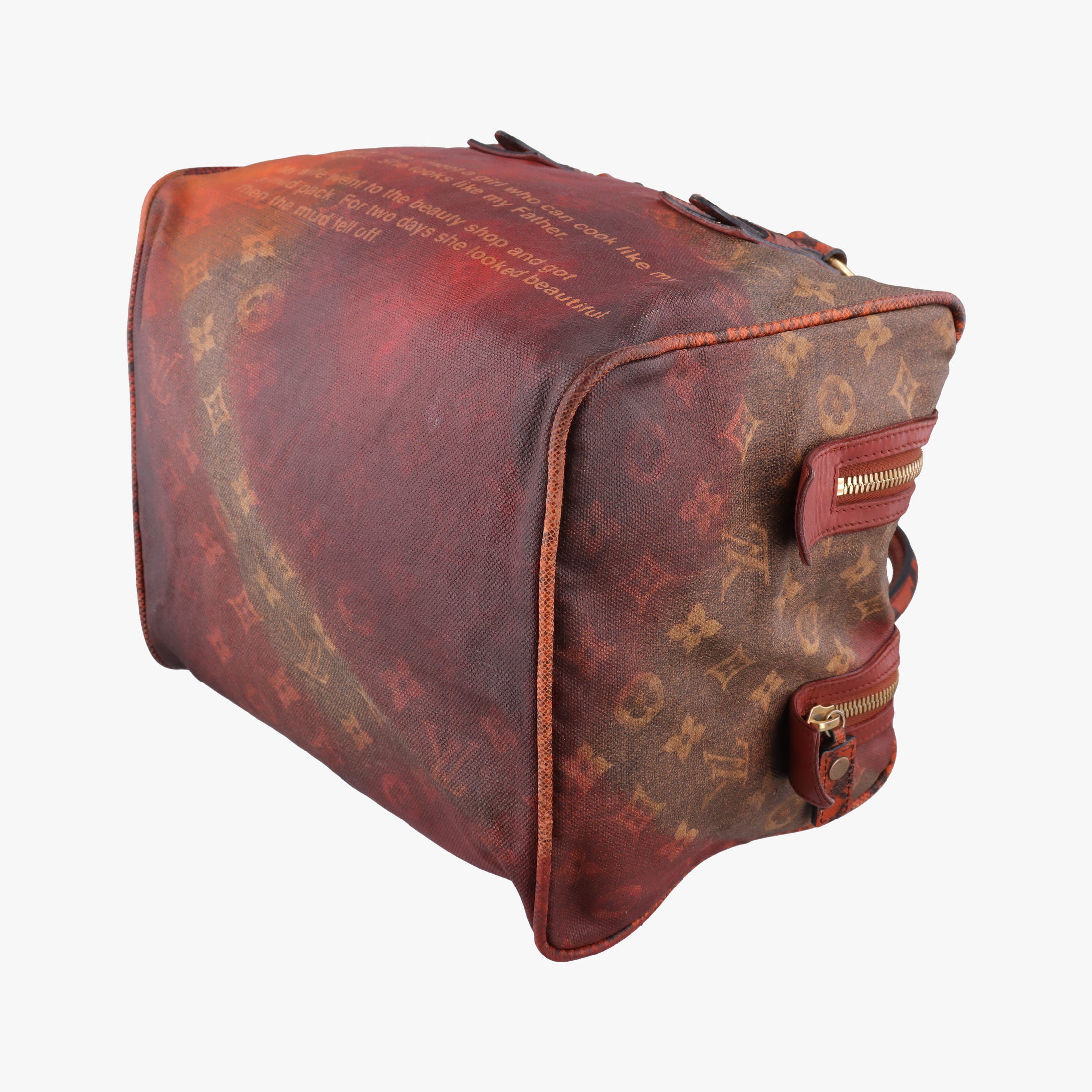 Pre-owned Louis Vuitton Man Crazy rouge×multicolor Monogram Jokes M95737 handbag | stylenewstar
