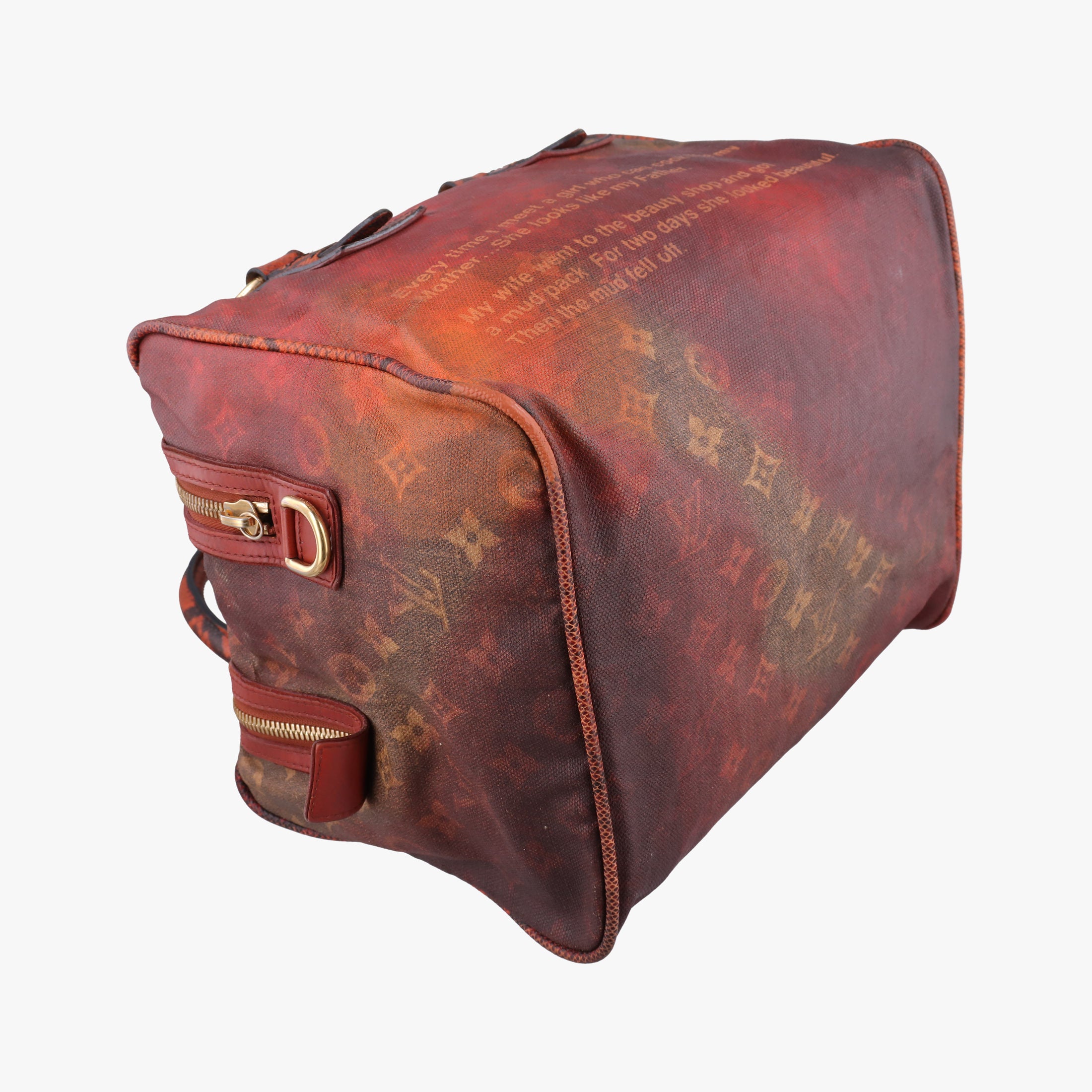 Pre-owned Louis Vuitton Man Crazy rouge×multicolor Monogram Jokes M95737 handbag | stylenewstar