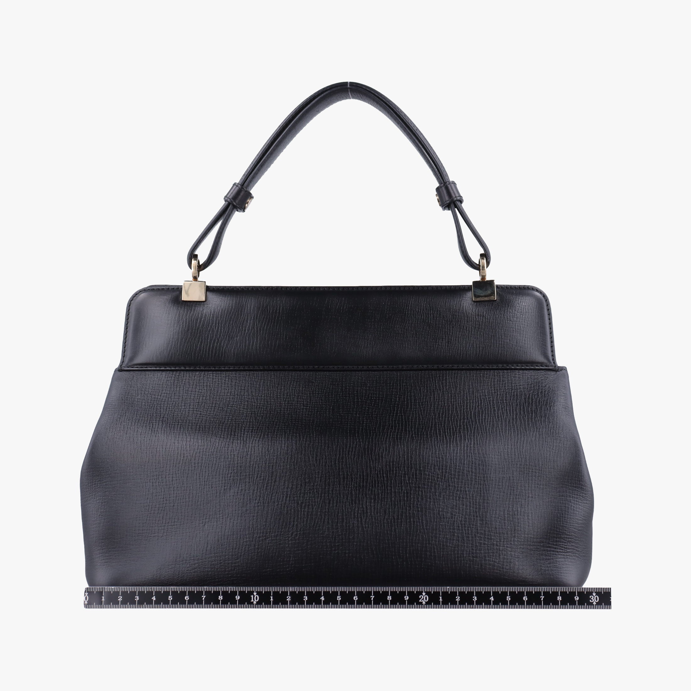 Pre-owned Bvlgari Isabella Rossellini Black Leather  shoulderbag | stylenewstar