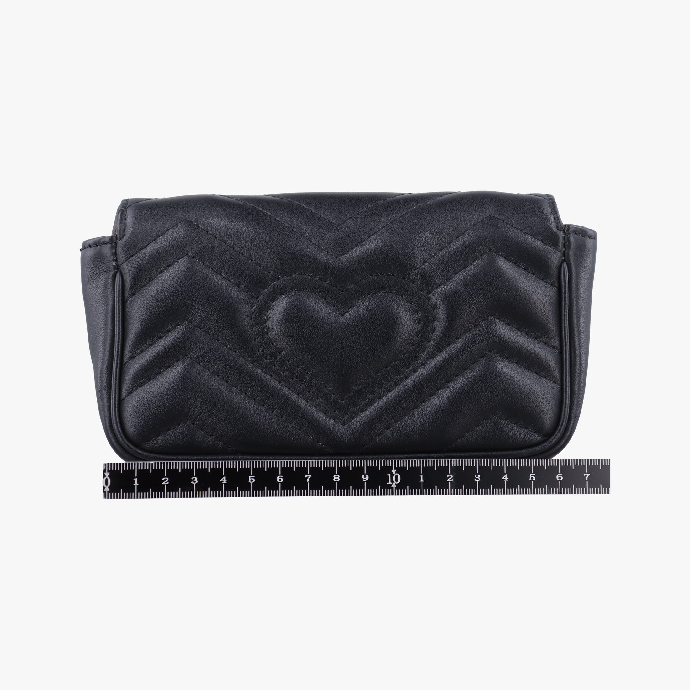Pre-owned Gucci GG Marmont Black Leather 476433 shoulderbag | stylenewstar