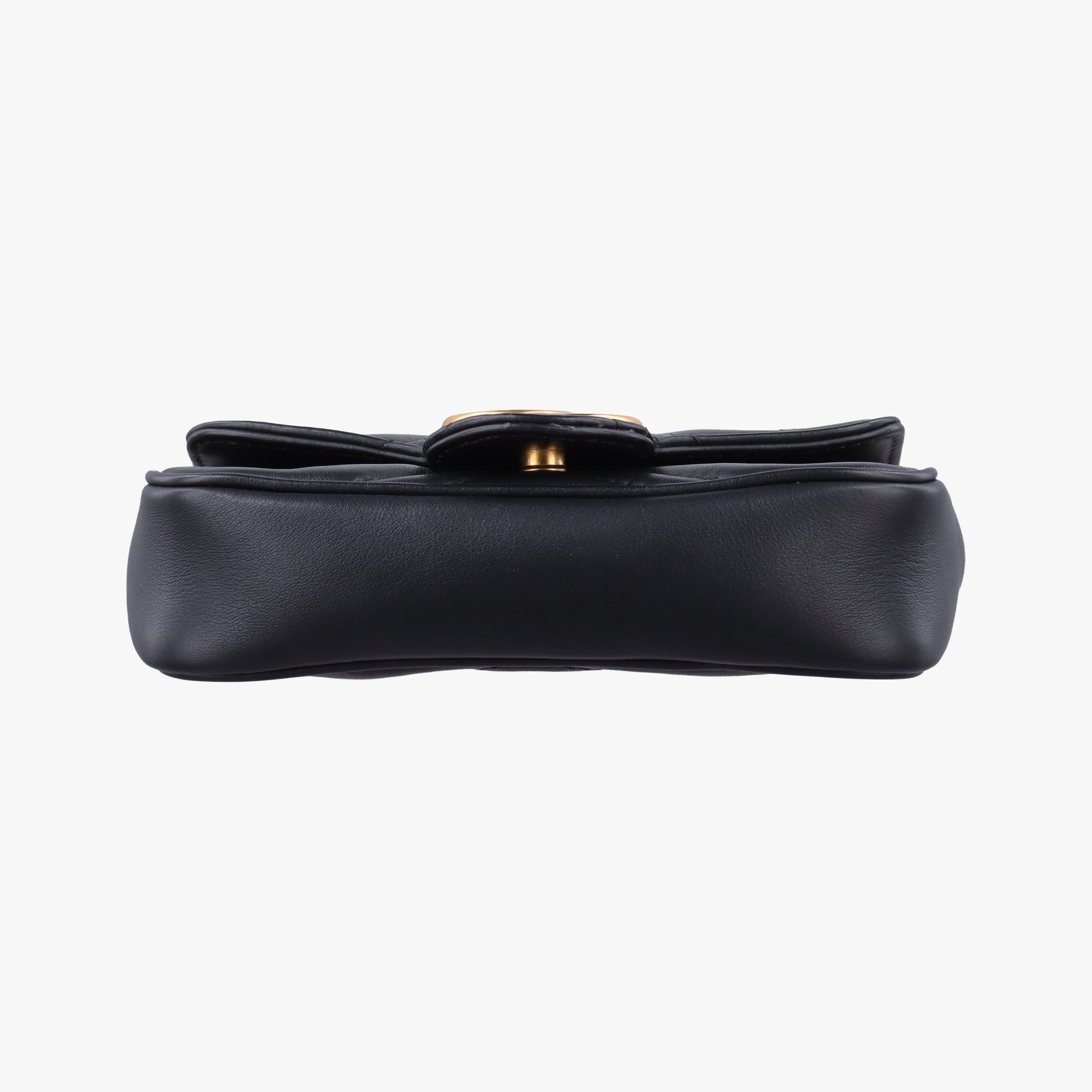 Pre-owned Gucci GG Marmont Black Leather 476433 shoulderbag | stylenewstar