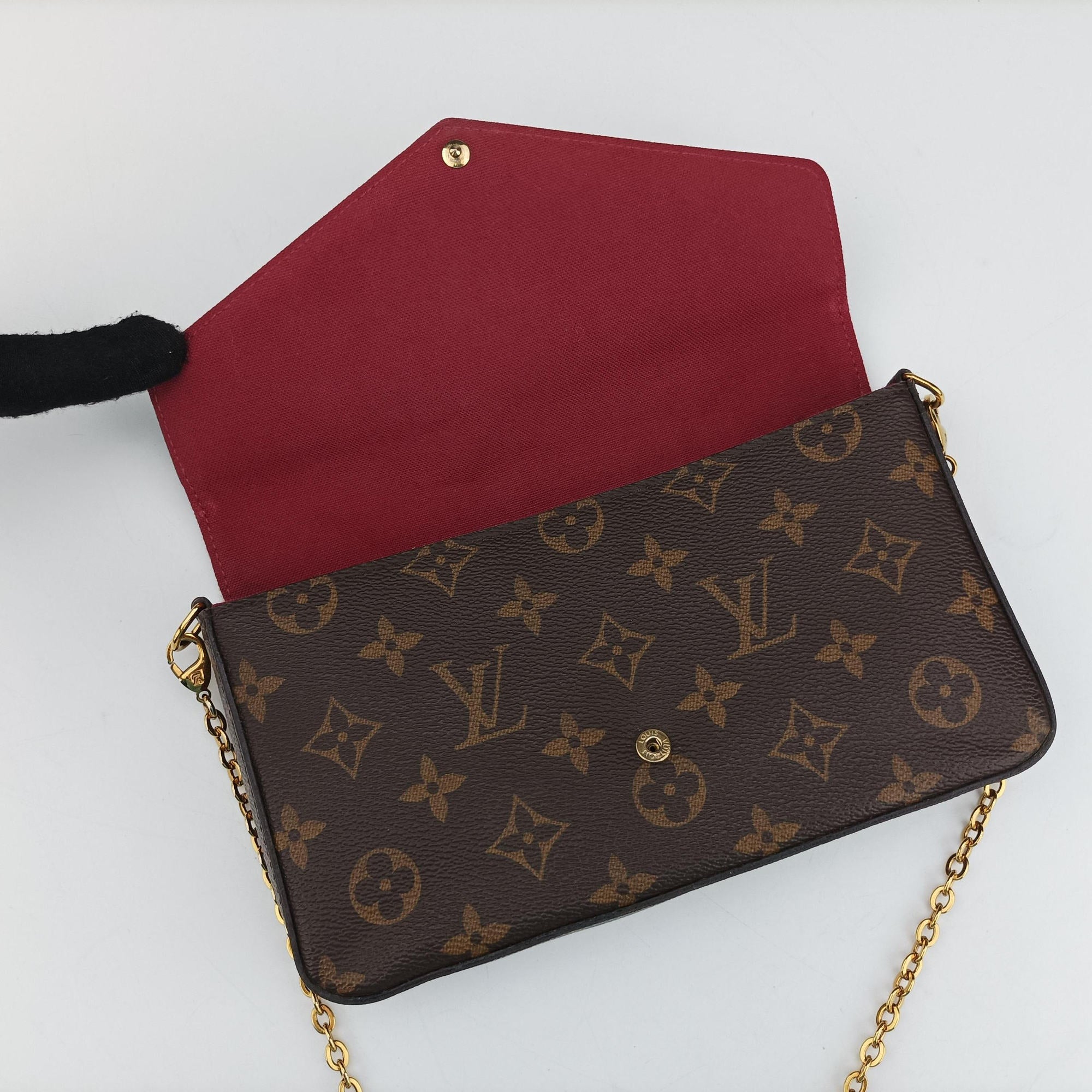 Secondhand Louis Vuitton Pochette Felicie Brown Monogram Canvas M61276 shoulderbag | stylenewstar