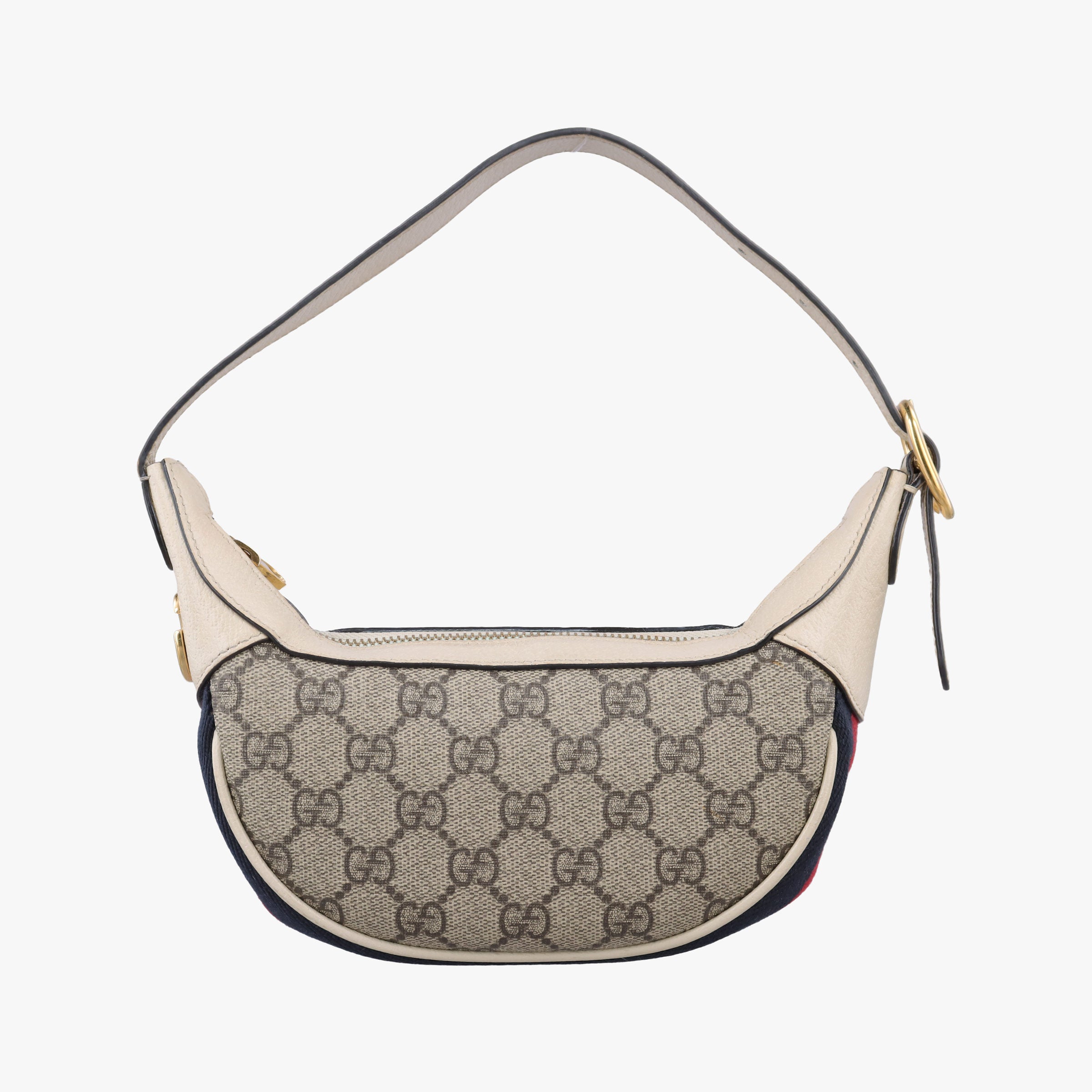 Pre-owned Gucci Ophidia Beige × White PVC coated canvas×Leather 658551 handbag | stylenewstar