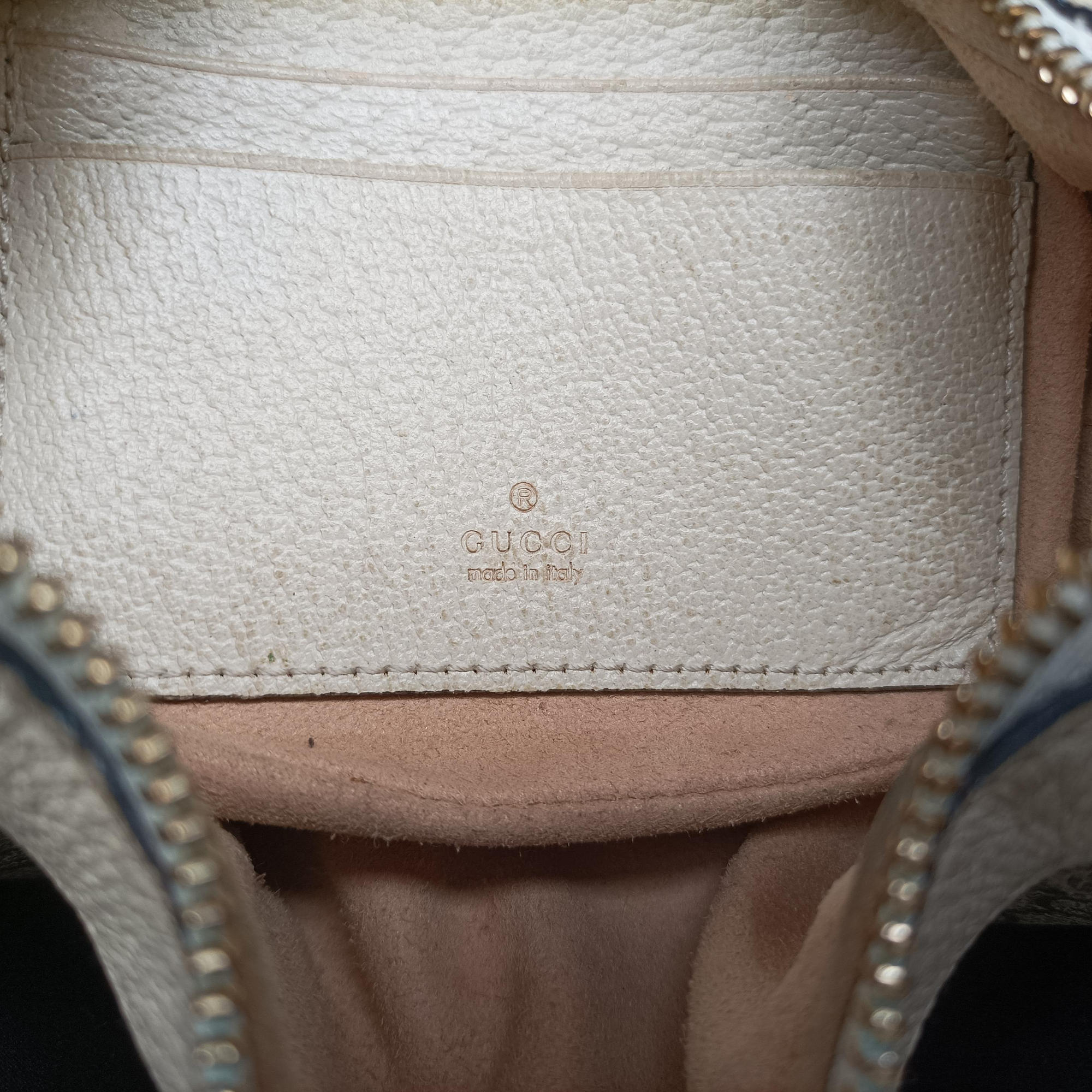 Pre-owned Gucci Ophidia Beige × White PVC coated canvas×Leather 658551 handbag | stylenewstar