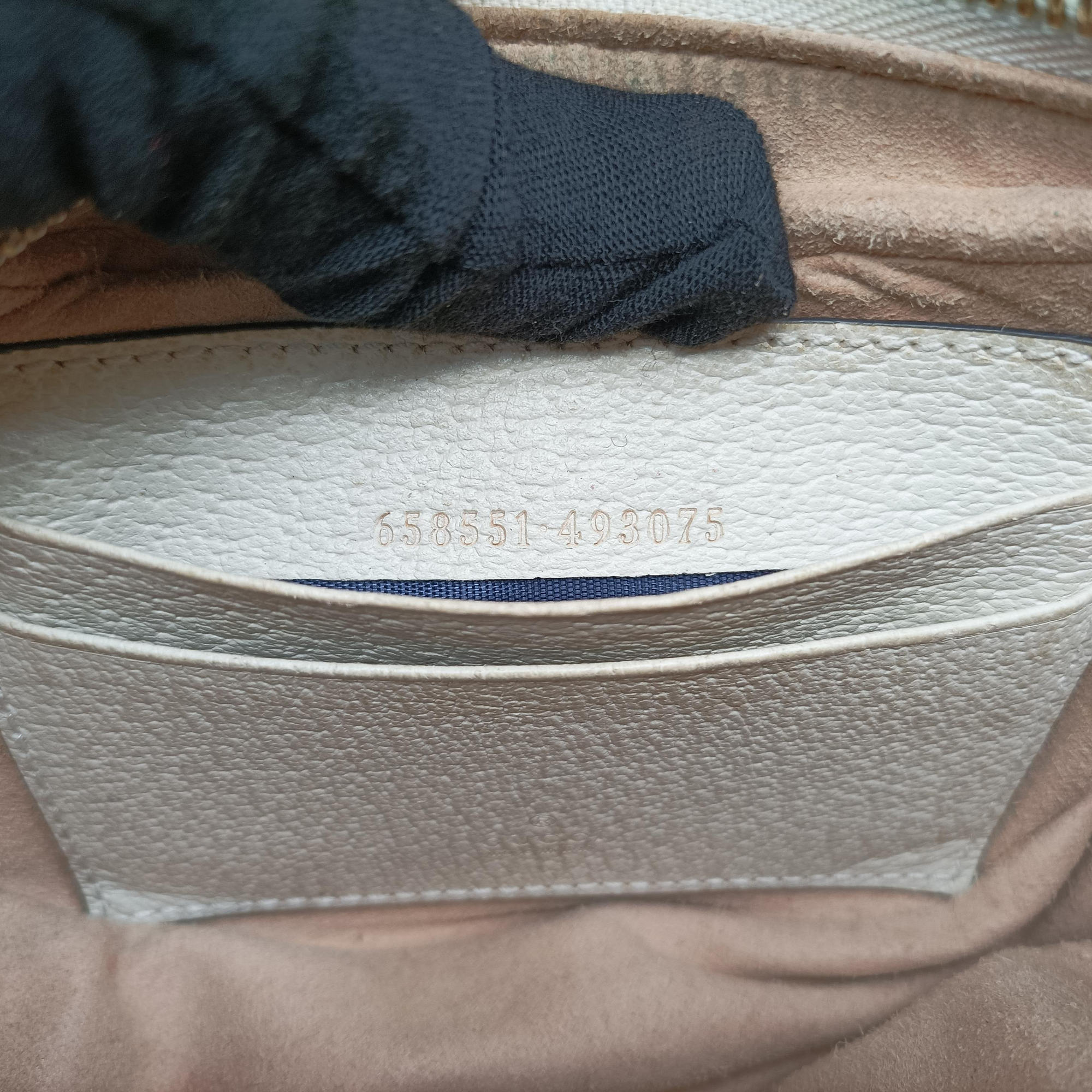 Pre-owned Gucci Ophidia Beige × White PVC coated canvas×Leather 658551 handbag | stylenewstar