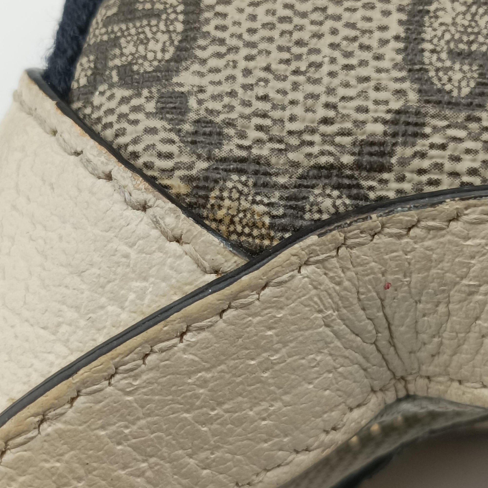 Pre-owned Gucci Ophidia Beige × White PVC coated canvas×Leather 658551 handbag | stylenewstar