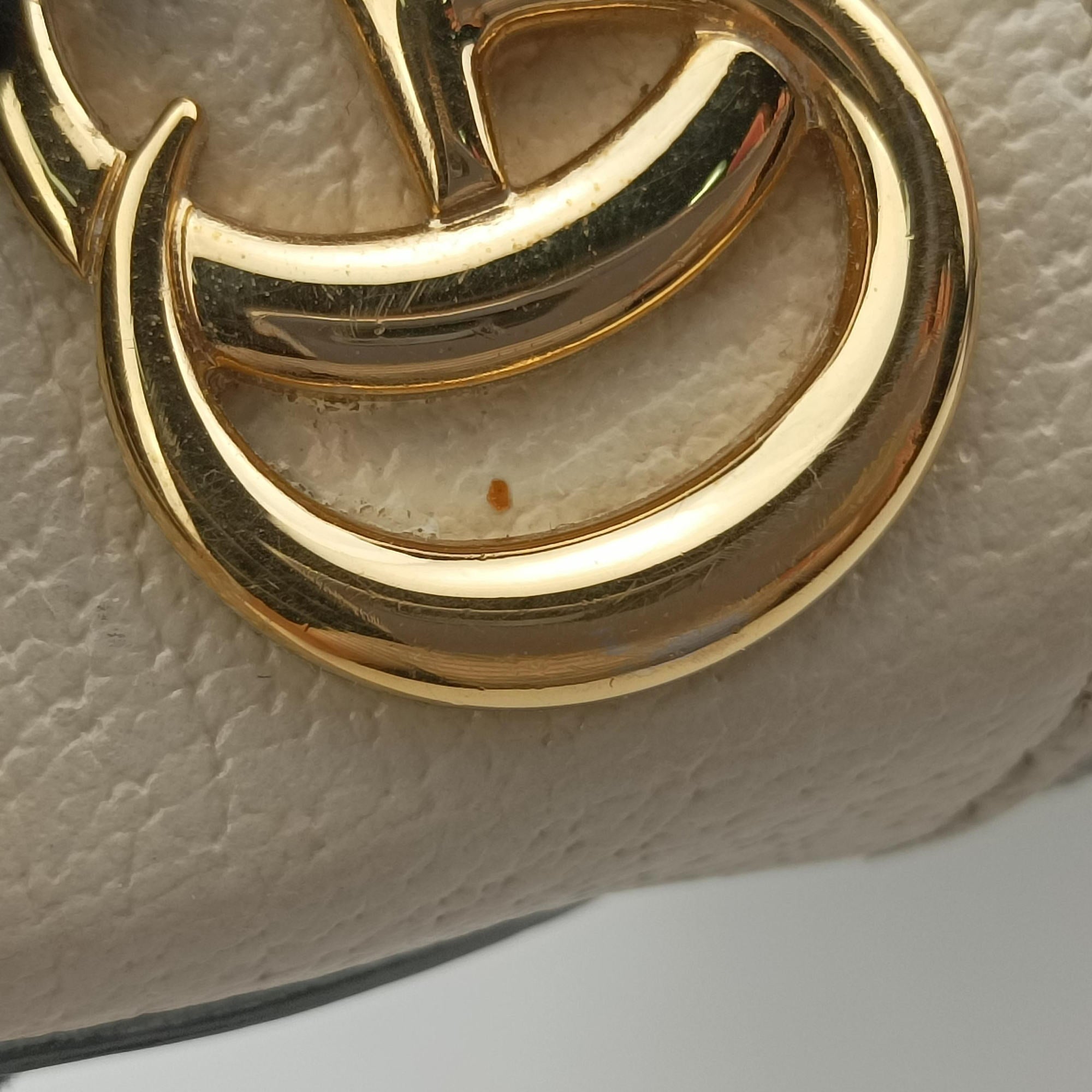 Pre-owned Gucci Ophidia Beige × White PVC coated canvas×Leather 658551 handbag | stylenewstar
