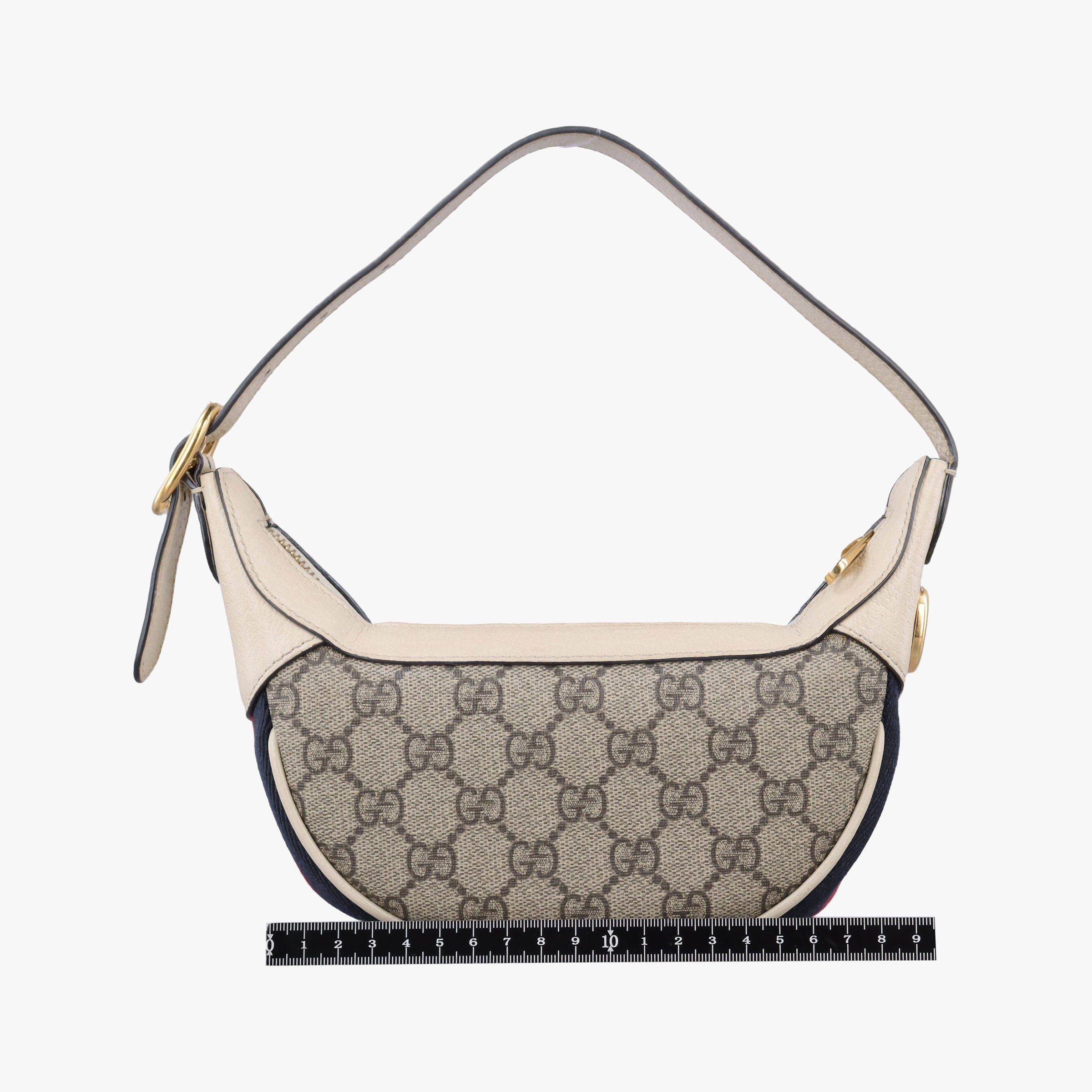 Pre-owned Gucci Ophidia Beige × White PVC coated canvas×Leather 658551 handbag | stylenewstar