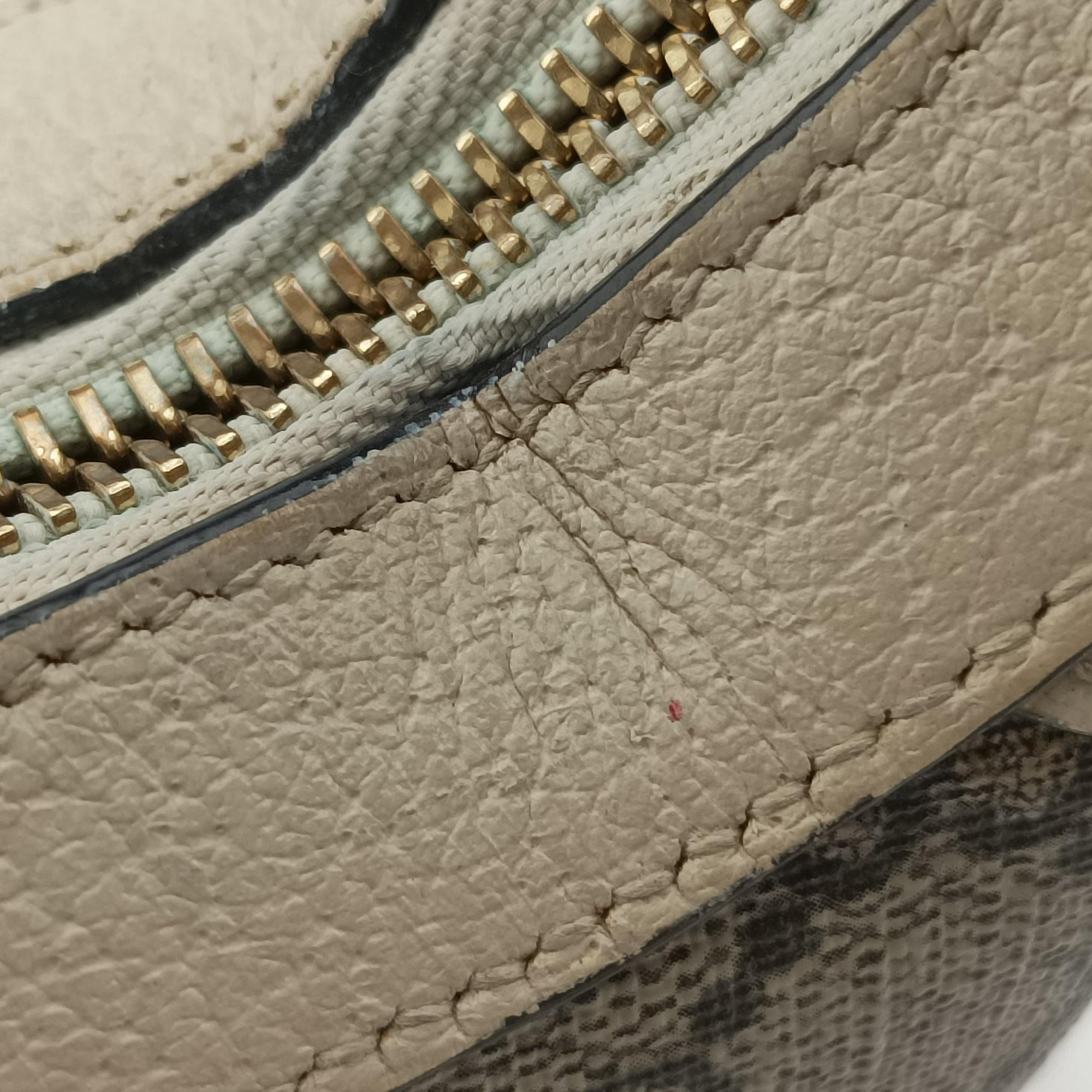 Pre-owned Gucci Ophidia Beige × White PVC coated canvas×Leather 658551 handbag | stylenewstar