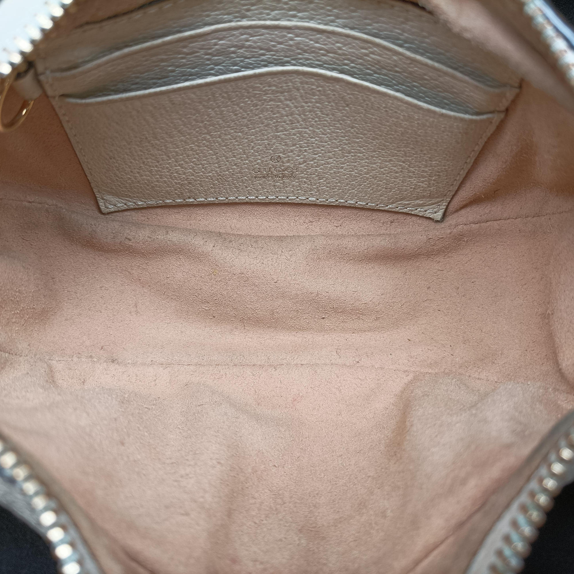 Pre-owned Gucci Ophidia Beige × White PVC coated canvas×Leather 658551 handbag | stylenewstar