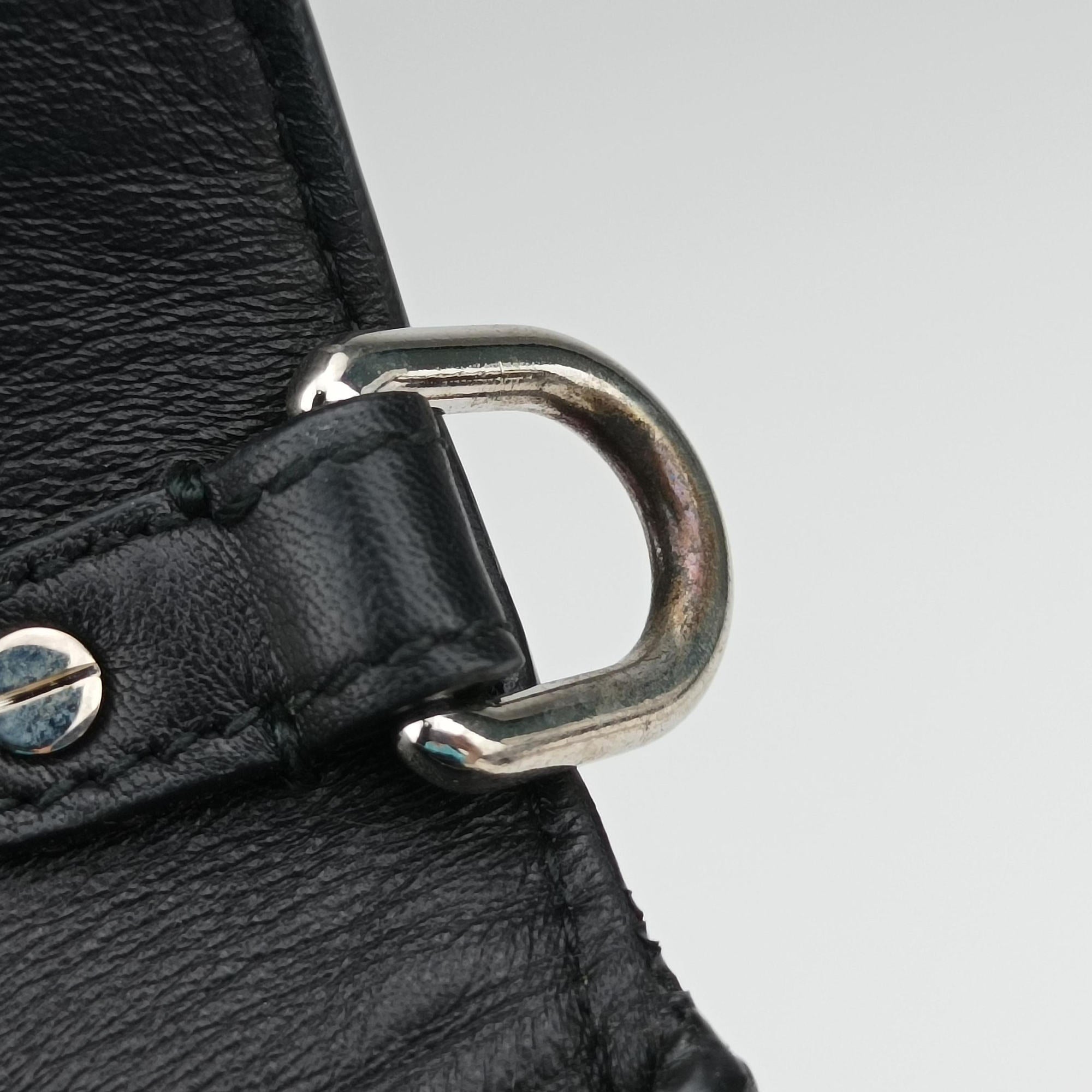 Pre-owned Christian Dior Be Dior Black × Rose Red Leather  shoulderbag | stylenewstar