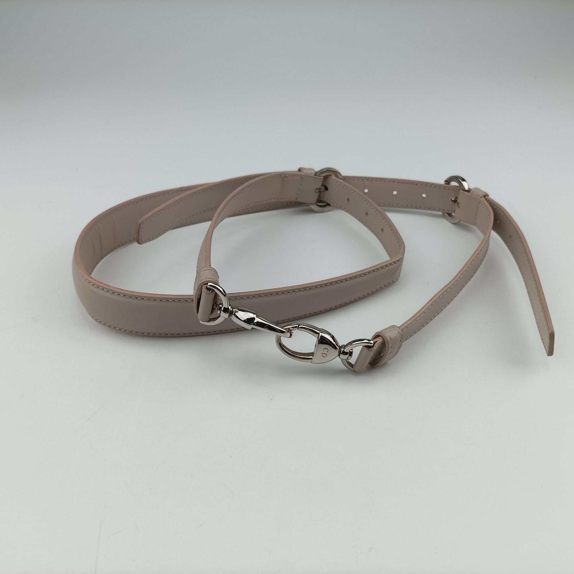 Secondhand Christian Dior granville Gray × Pink lambskin  shoulderbag | stylenewstar