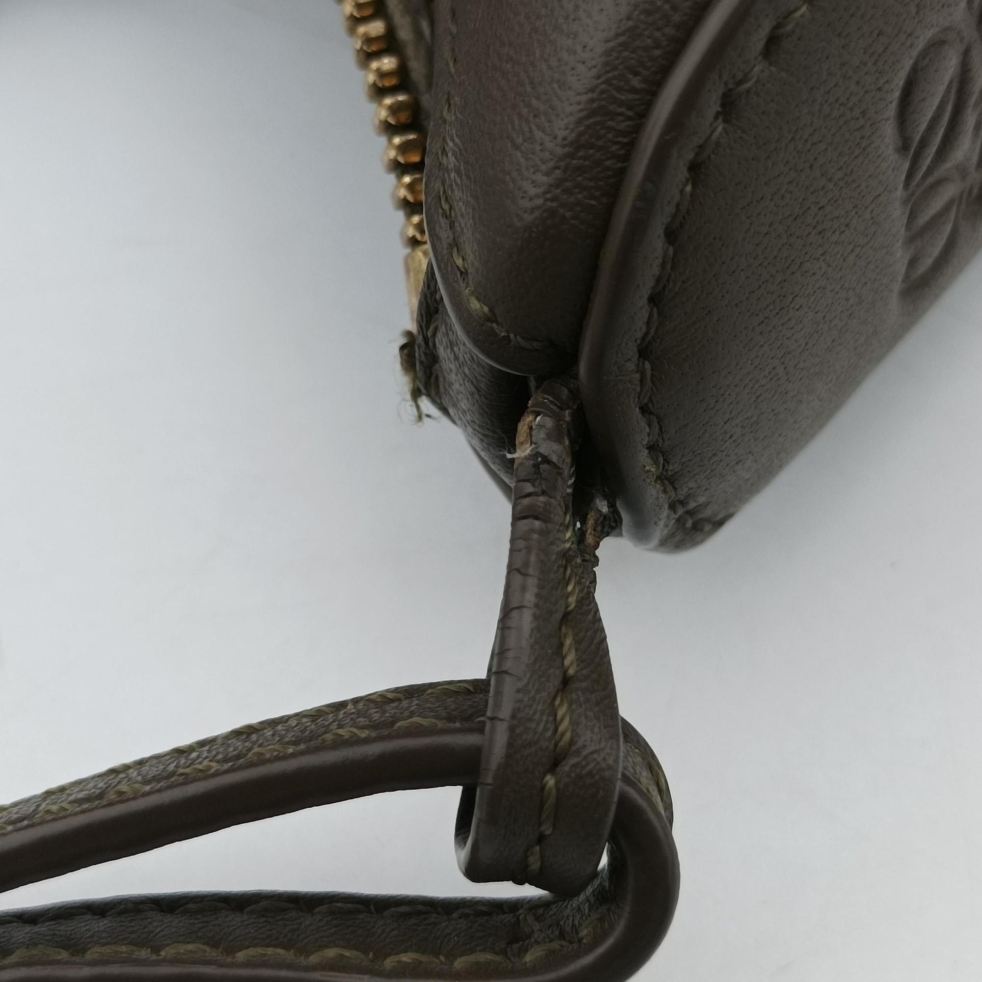 Secondhand Loewe Hammock Hobo Clay Green leather  shoulderbag | stylenewstar