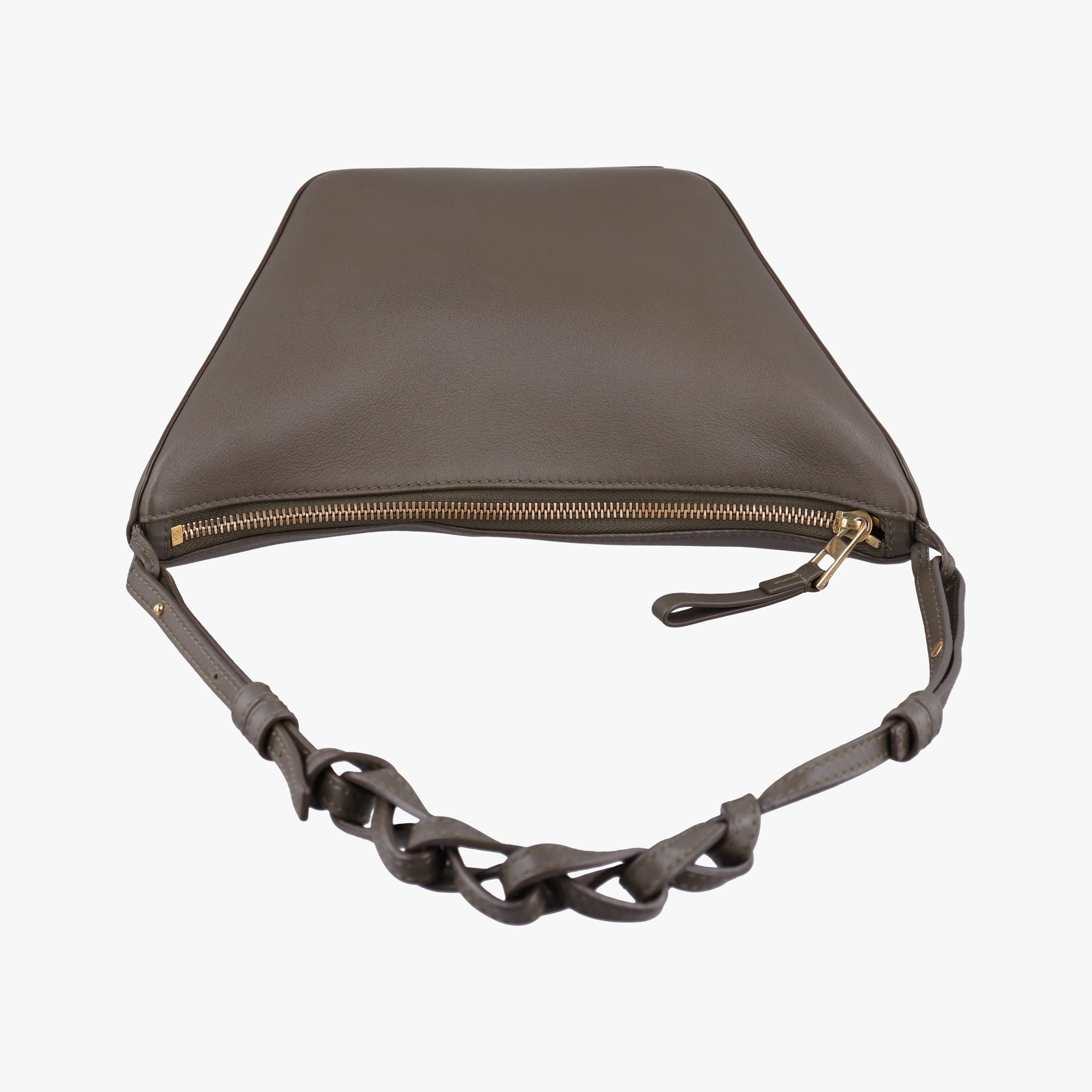 Secondhand Loewe Hammock Hobo Clay Green leather  shoulderbag | stylenewstar