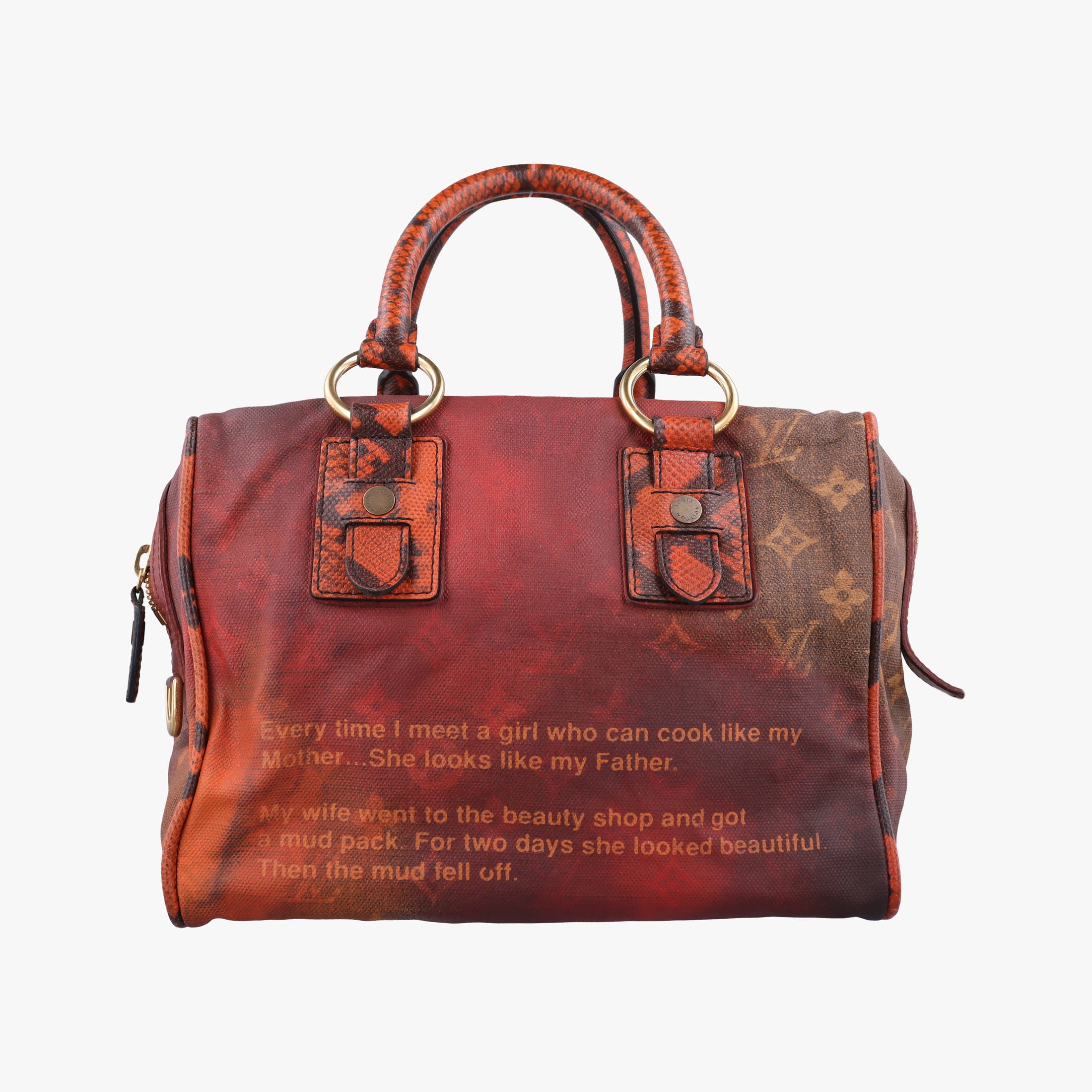 Pre-owned Louis Vuitton Man Crazy rouge×multicolor Monogram Jokes M95737 handbag | stylenewstar