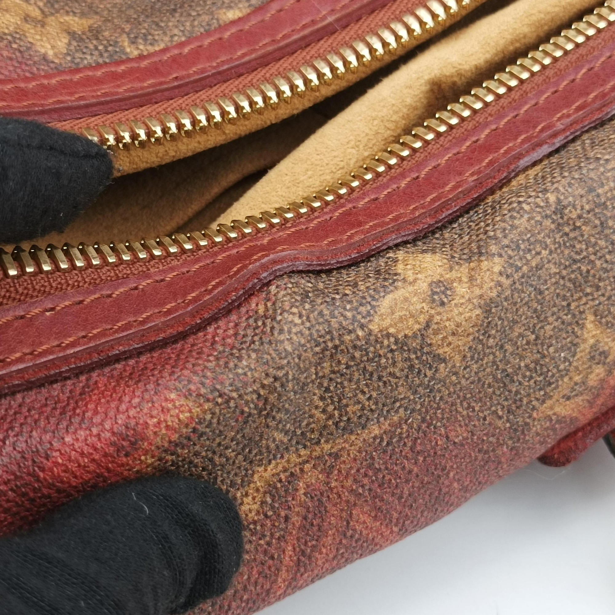 Pre-owned Louis Vuitton Man Crazy rouge×multicolor Monogram Jokes M95737 handbag | stylenewstar