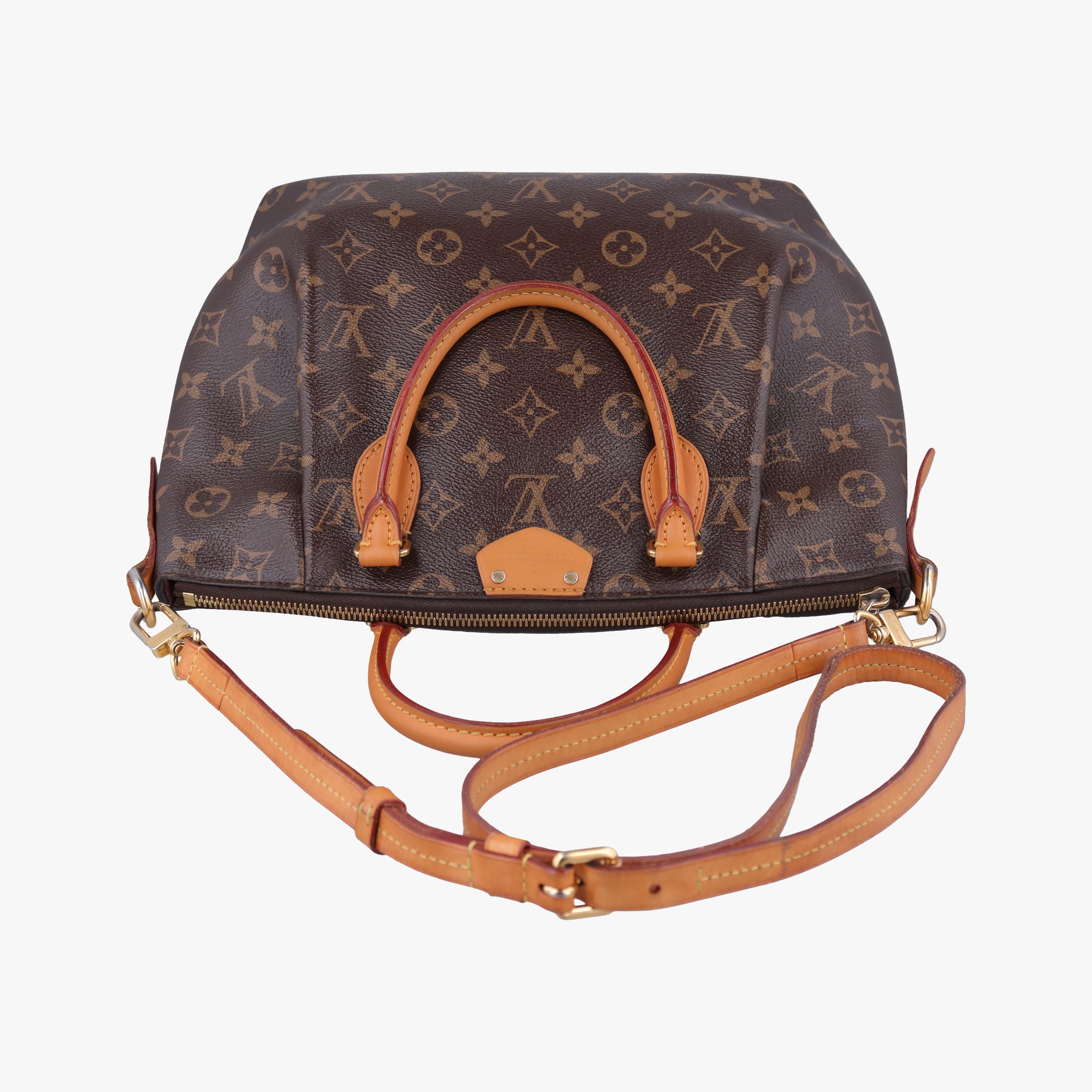 Pre-owned Louis Vuitton Turen PM brown Monogram Canvas M48813 shoulderbag | stylenewstar