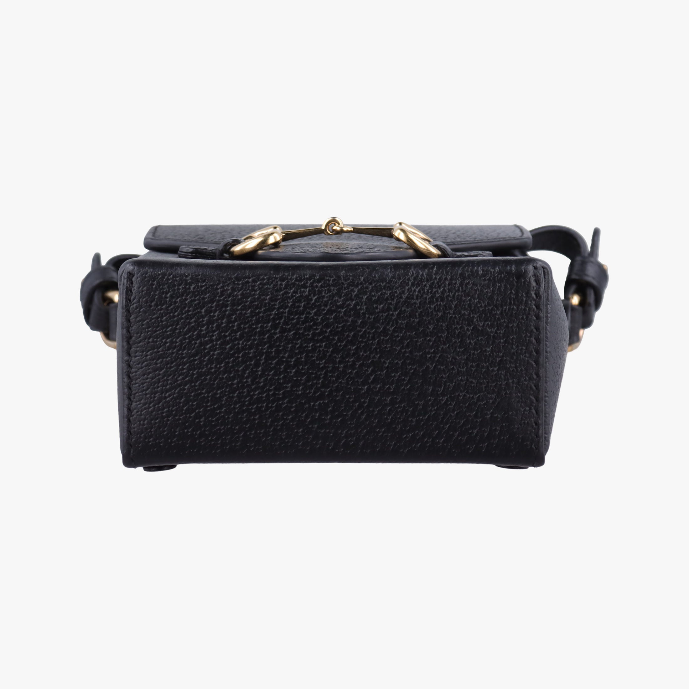 Pre-owned Gucci Horsebit 1955 Black Leather 732302 shoulderbag | stylenewstar