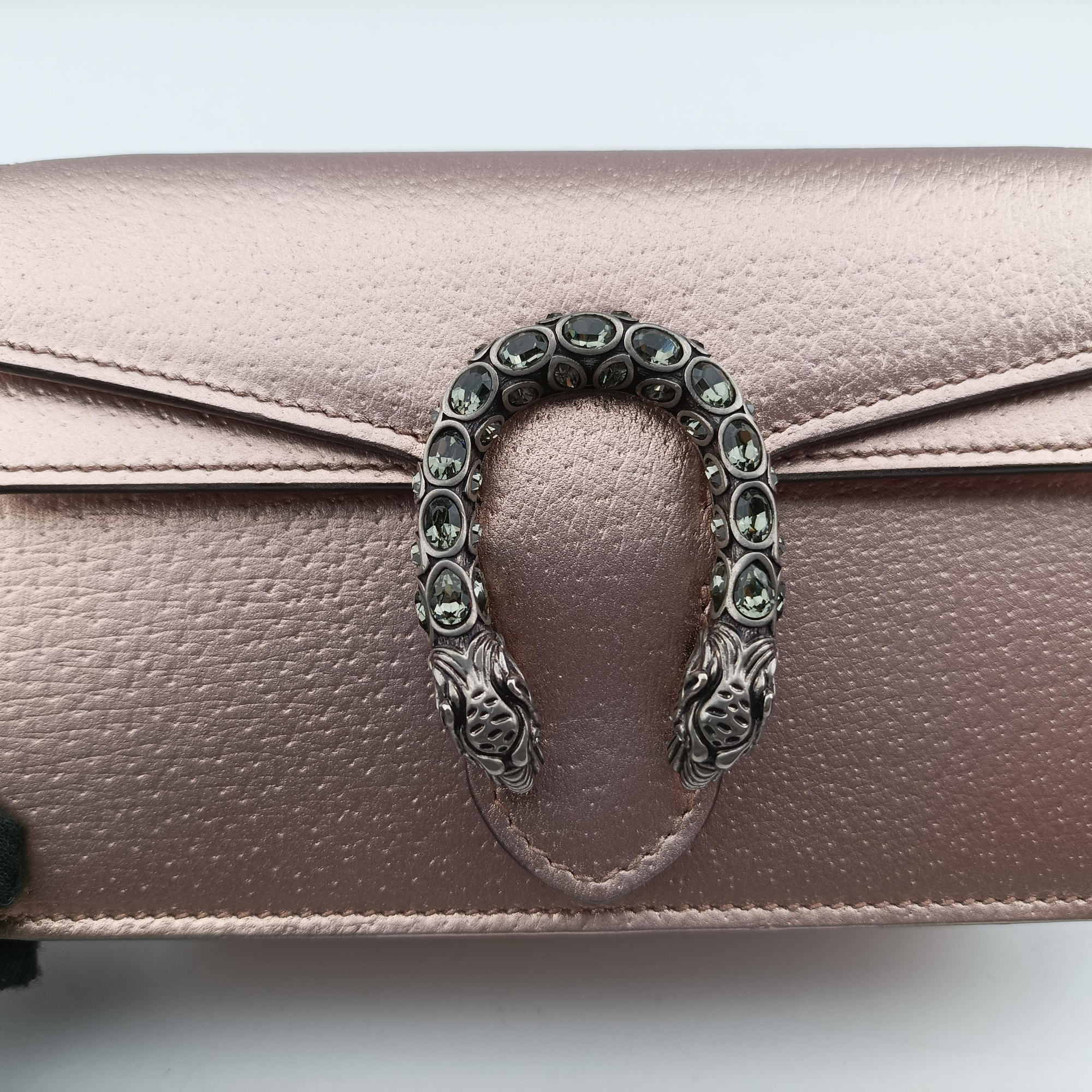 Pre-owned Gucci Dionysus Rose Gold Leather 476432 shoulderbag | stylenewstar