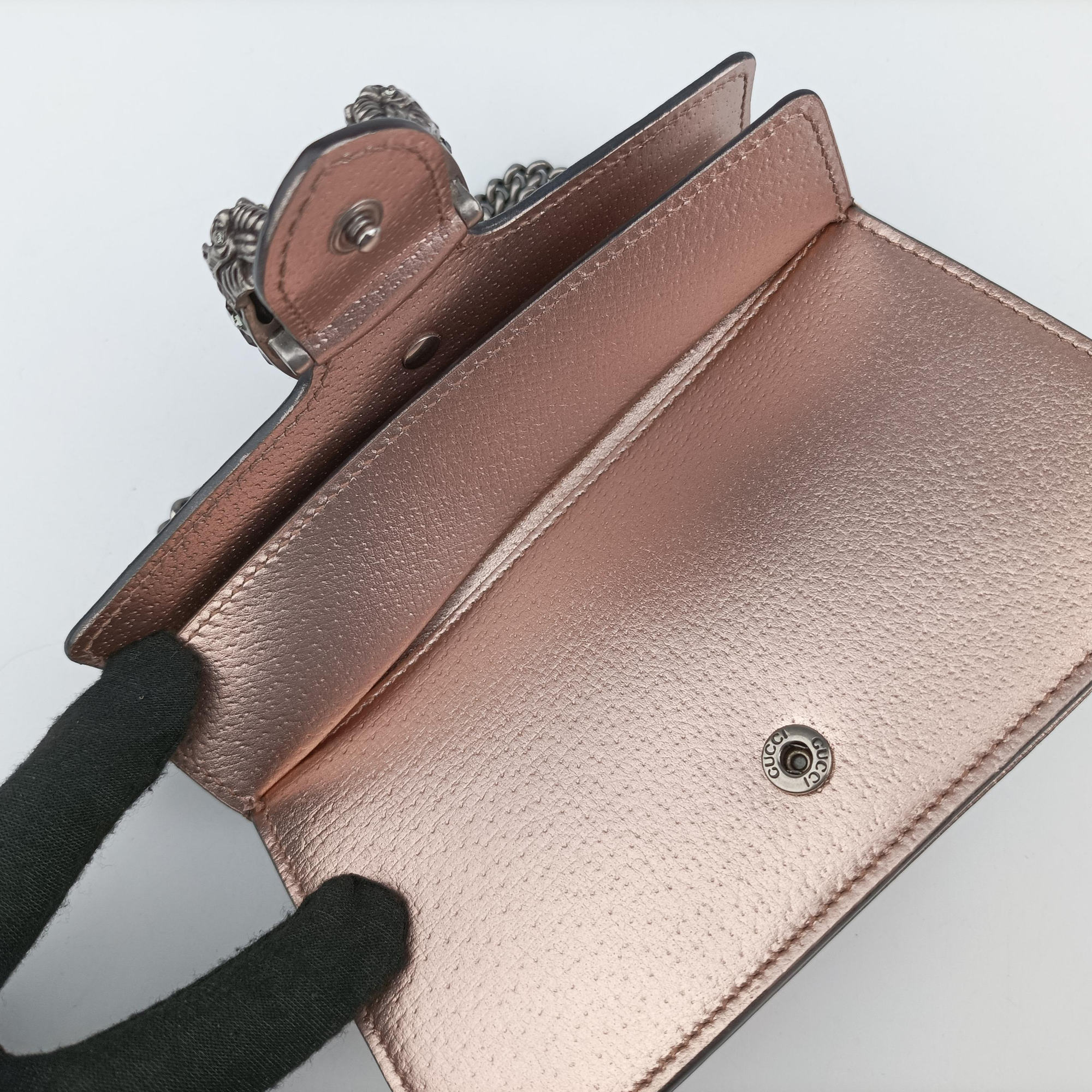 Pre-owned Gucci Dionysus Rose Gold Leather 476432 shoulderbag | stylenewstar