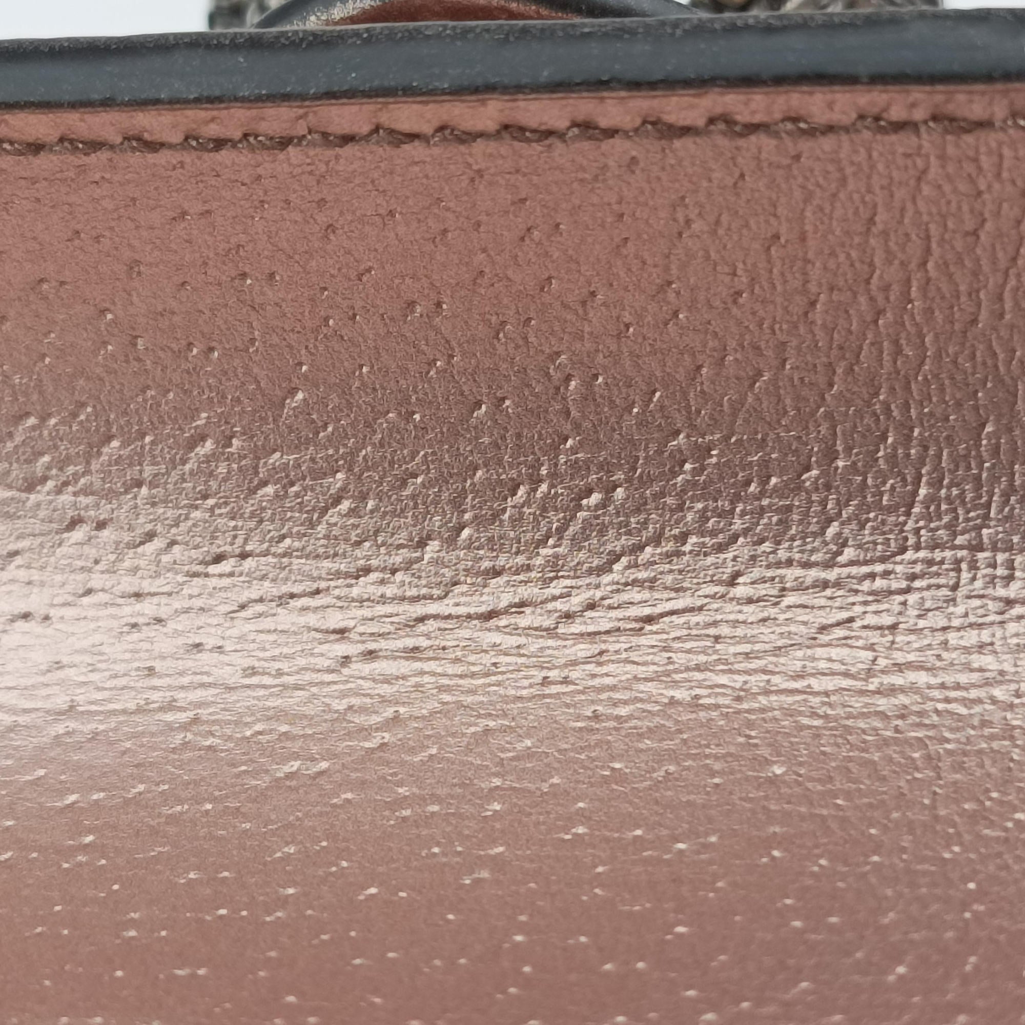 Pre-owned Gucci Dionysus Rose Gold Leather 476432 shoulderbag | stylenewstar