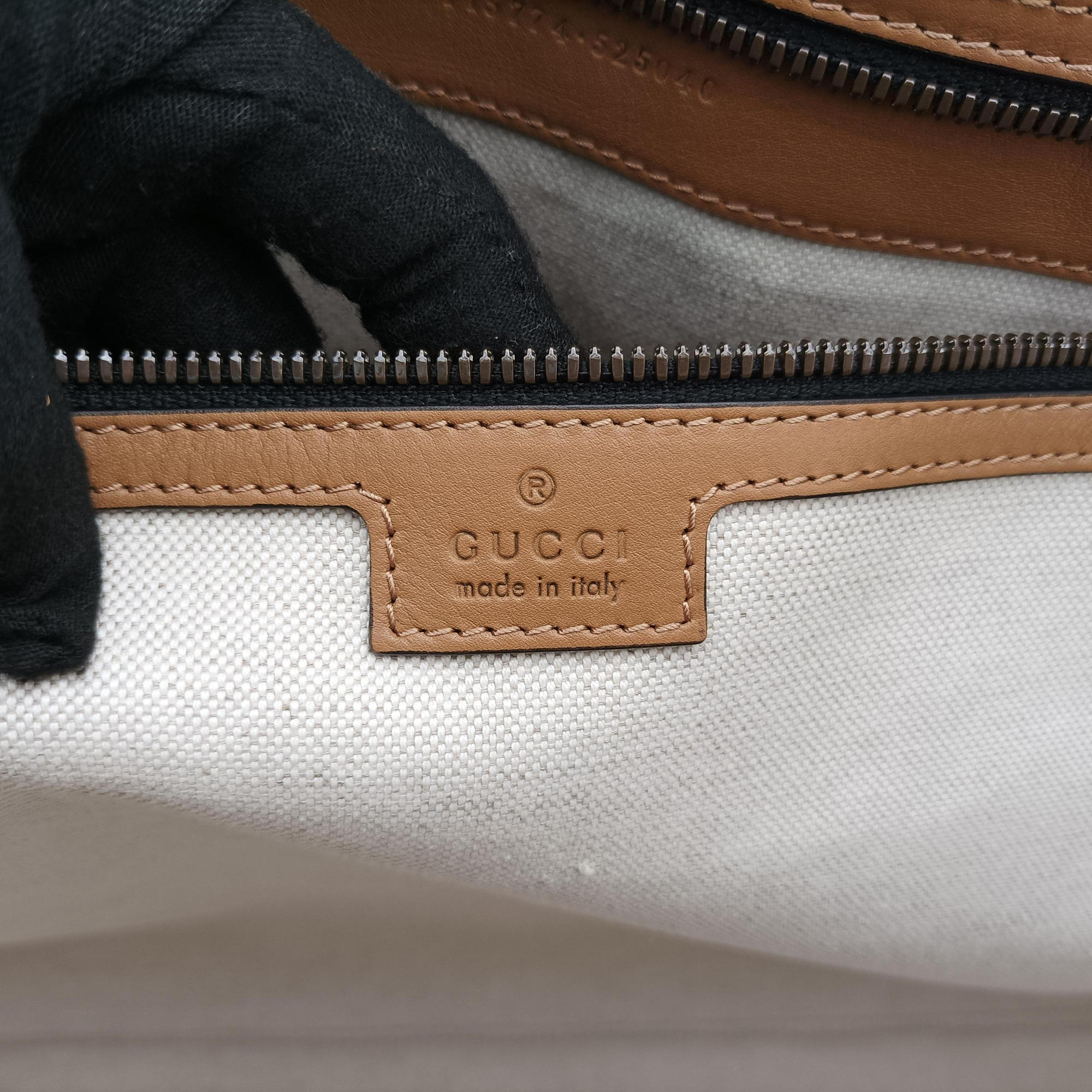 Secondhand Gucci Ophidia Black × Brown × Multicolor Leather×Canvas 715774 shoulderbag | stylenewstar