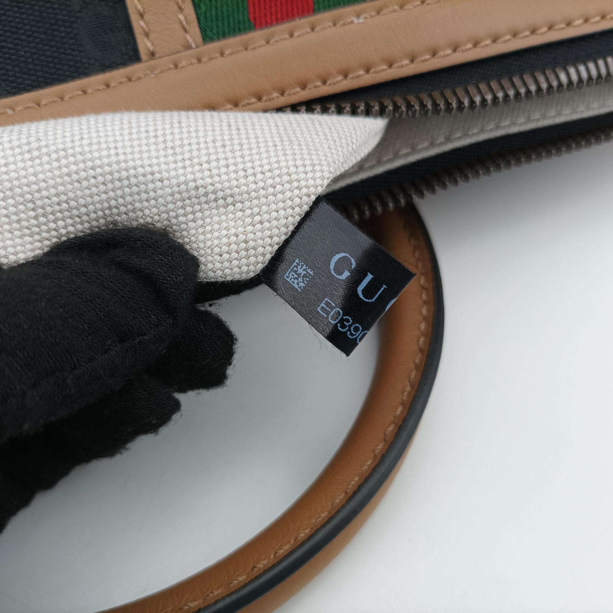 Secondhand Gucci Ophidia Black × Brown × Multicolor Leather×Canvas 715774 shoulderbag | stylenewstar