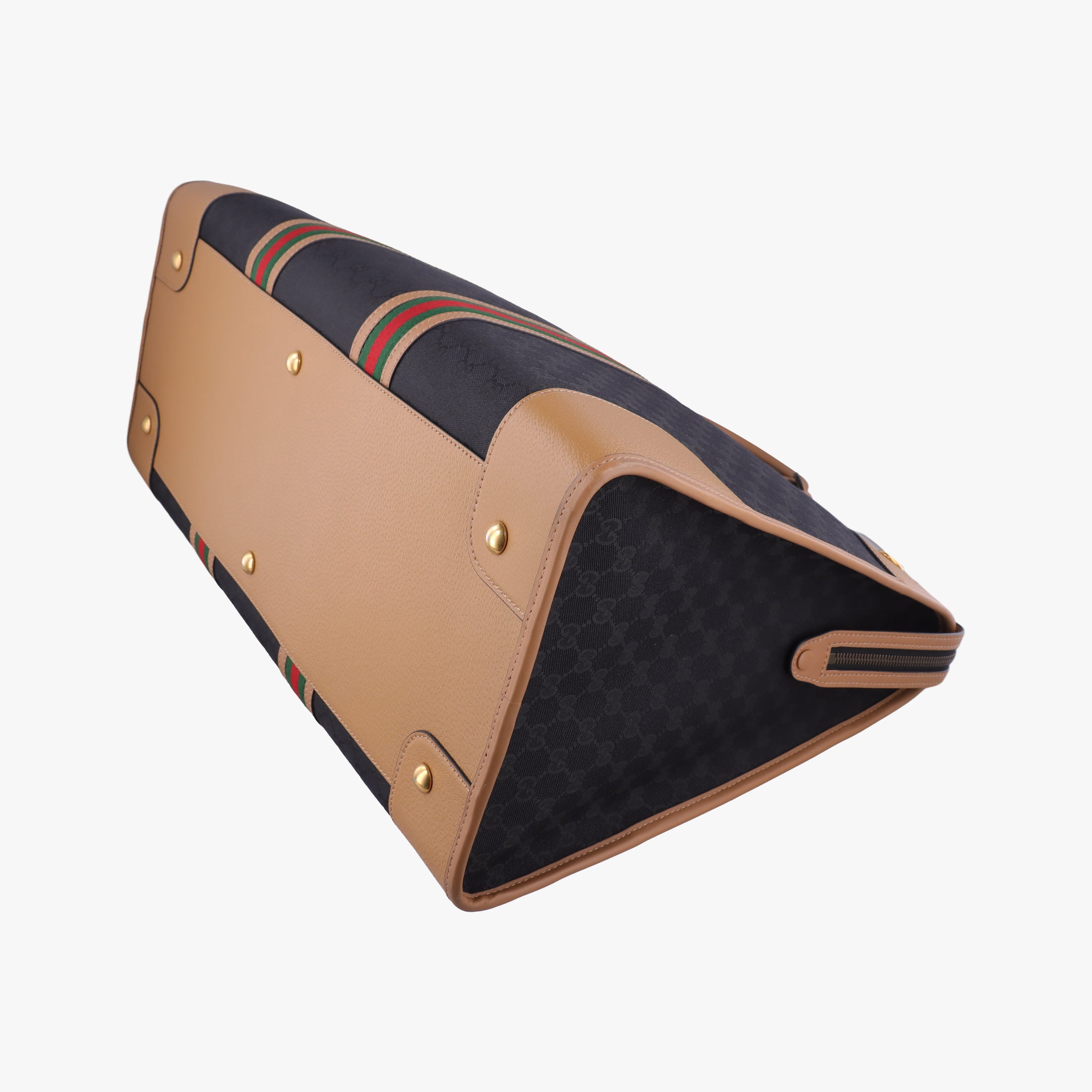 Secondhand Gucci Ophidia Black × Brown × Multicolor Leather×Canvas 715774 shoulderbag | stylenewstar