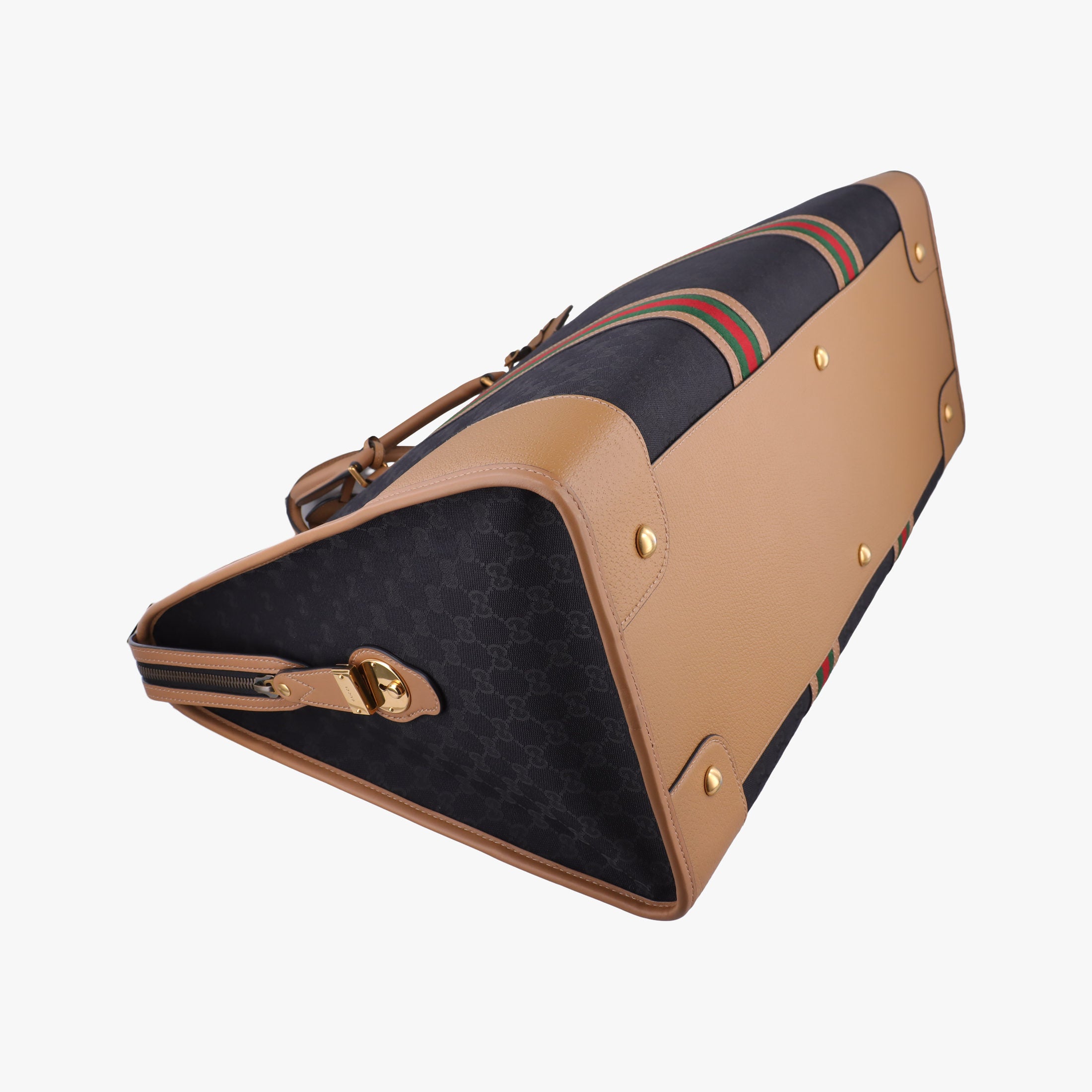 Secondhand Gucci Ophidia Black × Brown × Multicolor Leather×Canvas 715774 shoulderbag | stylenewstar