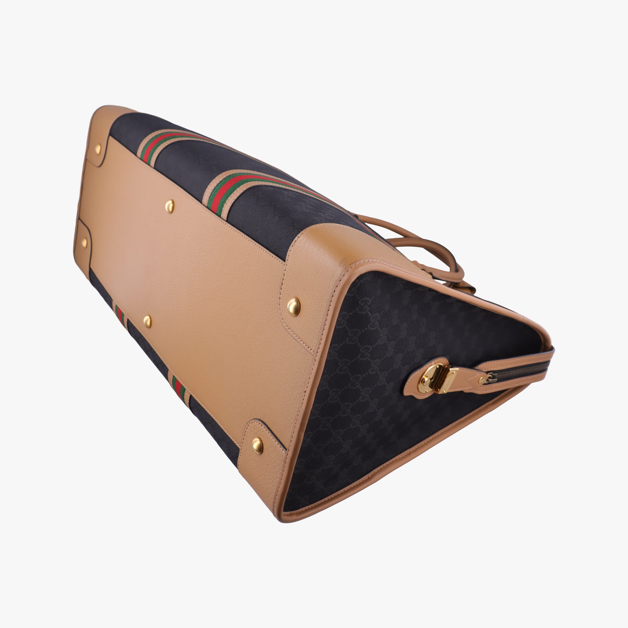 Secondhand Gucci Ophidia Black × Brown × Multicolor Leather×Canvas 715774 shoulderbag | stylenewstar
