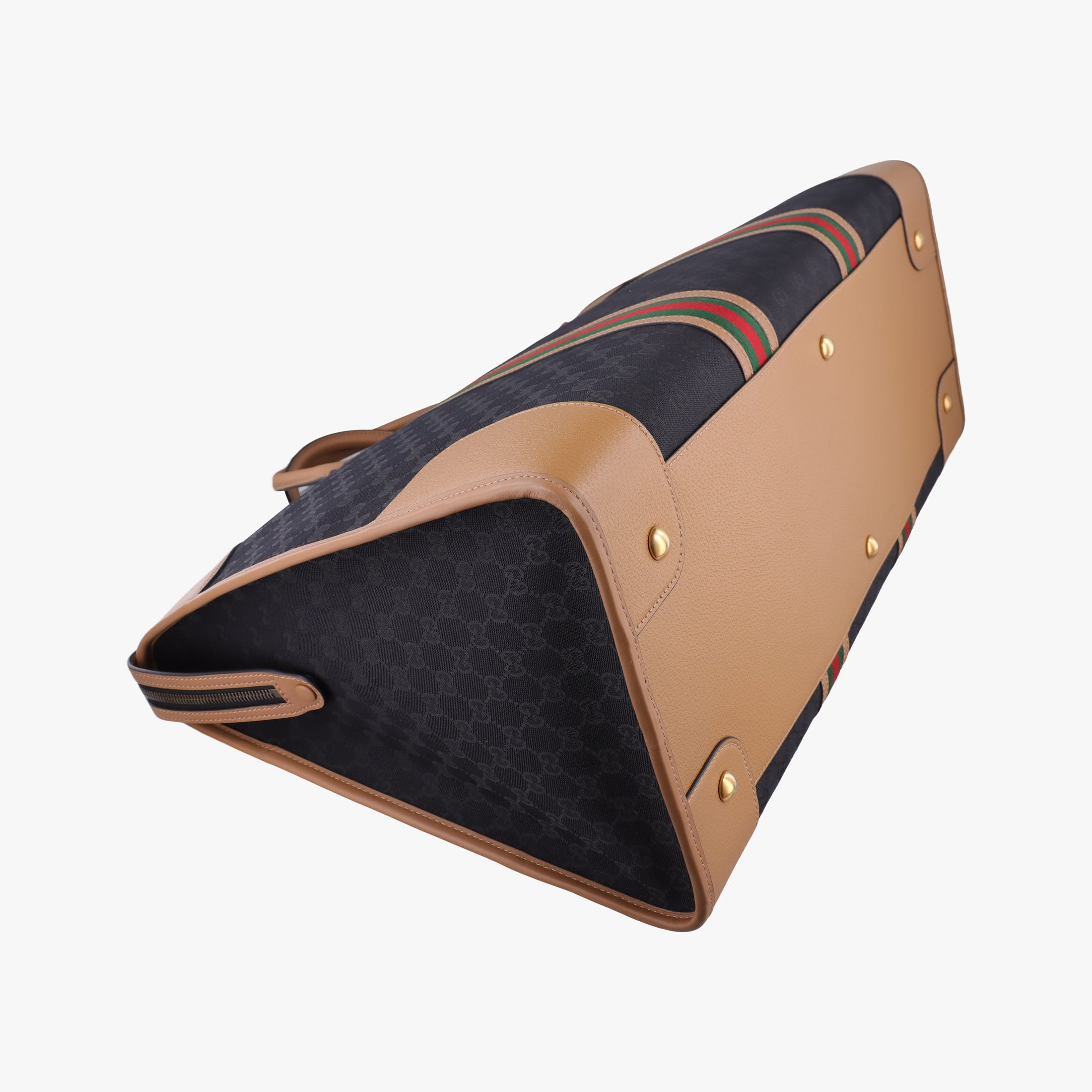 Secondhand Gucci Ophidia Black × Brown × Multicolor Leather×Canvas 715774 shoulderbag | stylenewstar