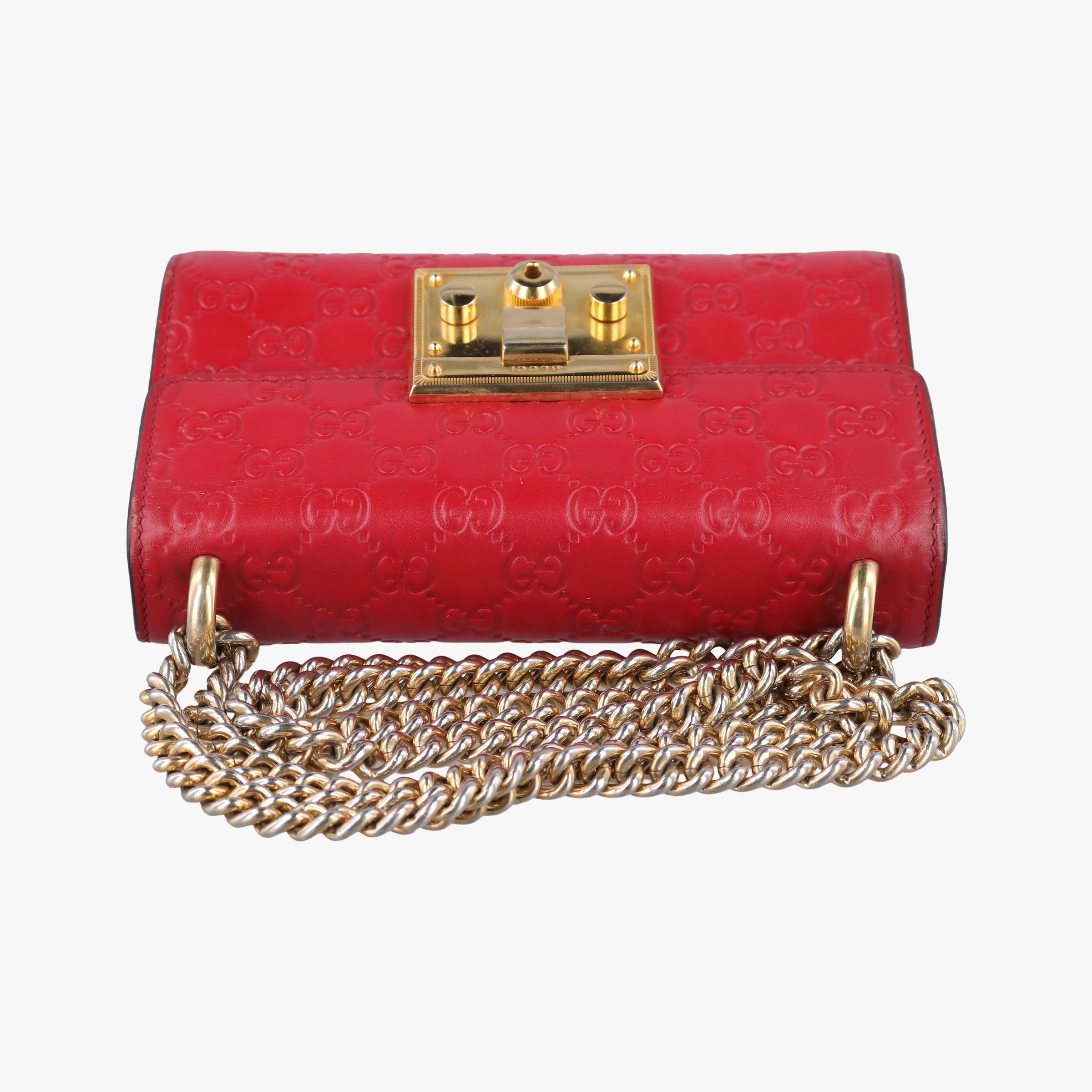 Vintage Gucci Padlock Red Leather 409487 shoulderbag | stylenewstar